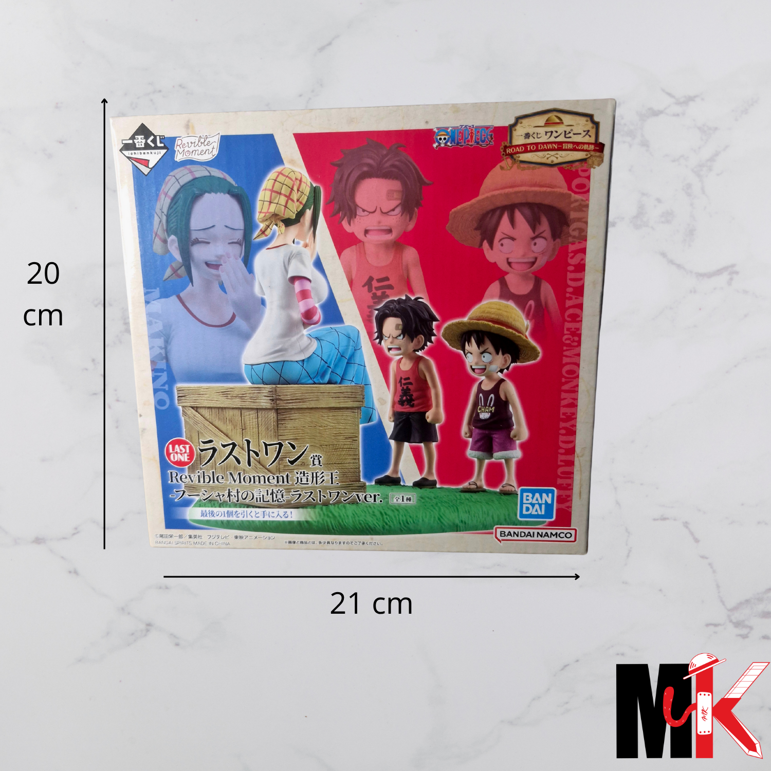 One Piece Figurine Ichiban Kuji Road to Dawn Luffy & Ace & Makino
