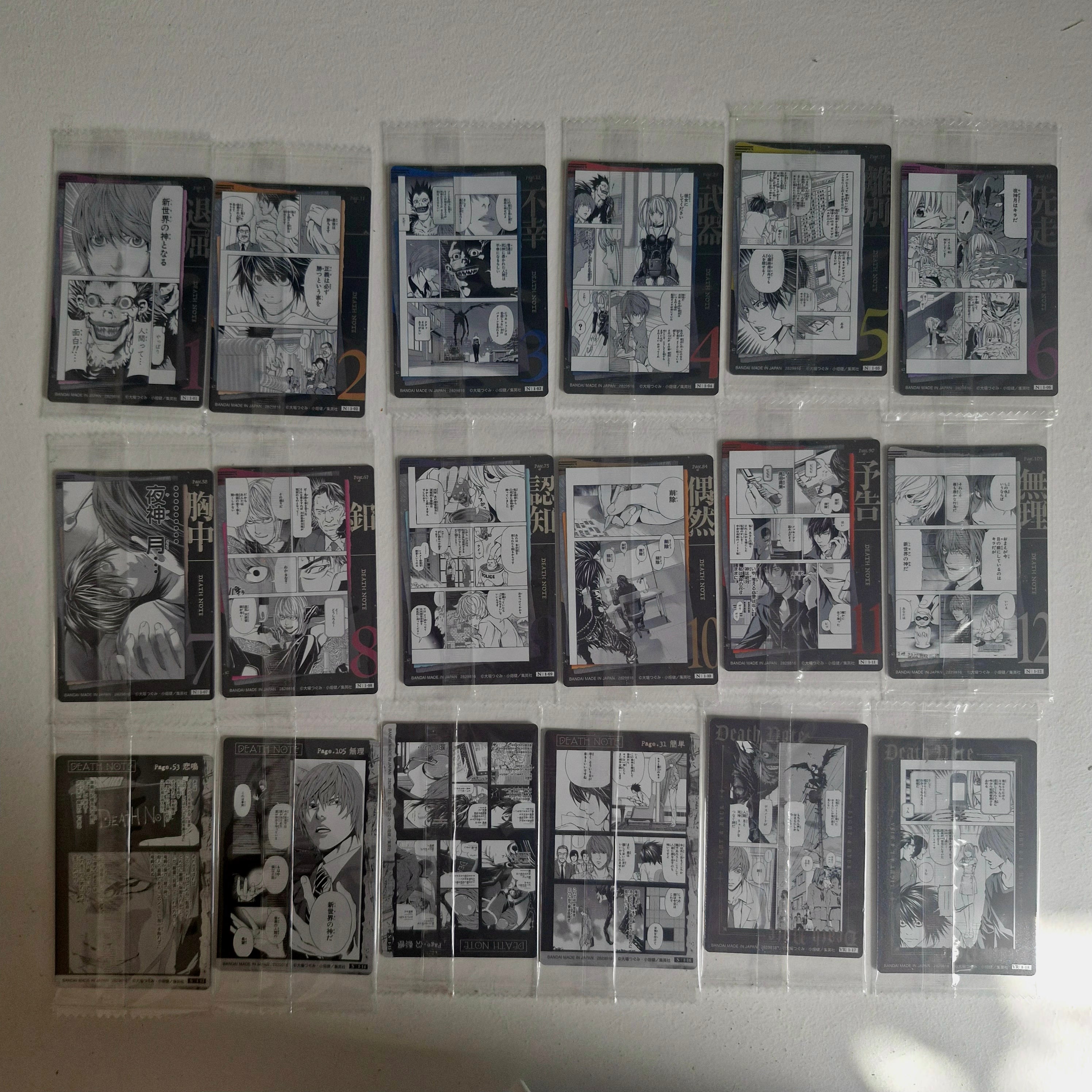 Death Note - Carte Wafers Part 1 - Full Set (30/30)