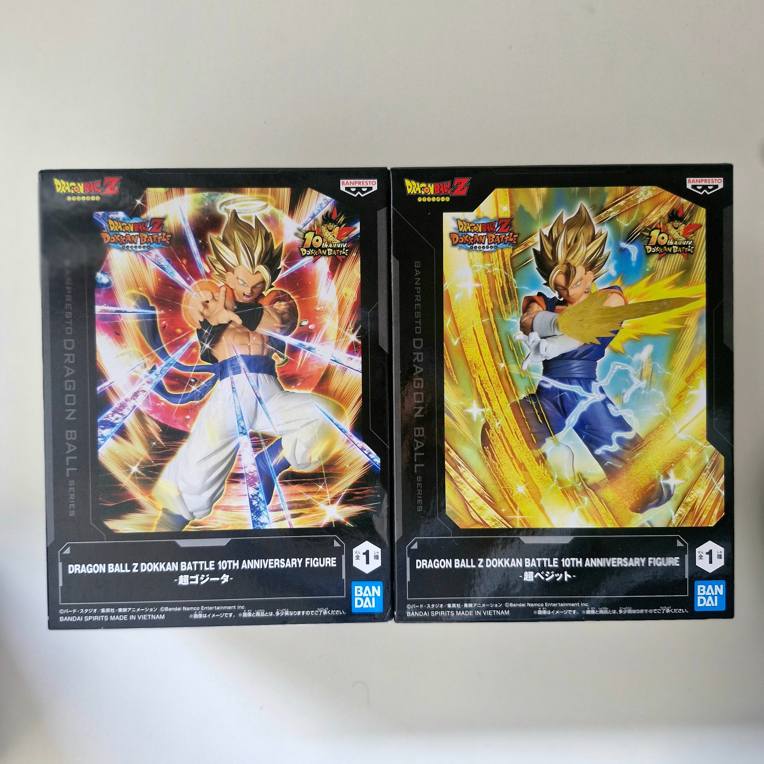 Dragon Ball Figurine Lot de 2 Banpresto Dokkan Battle Gogeta & Vegetto