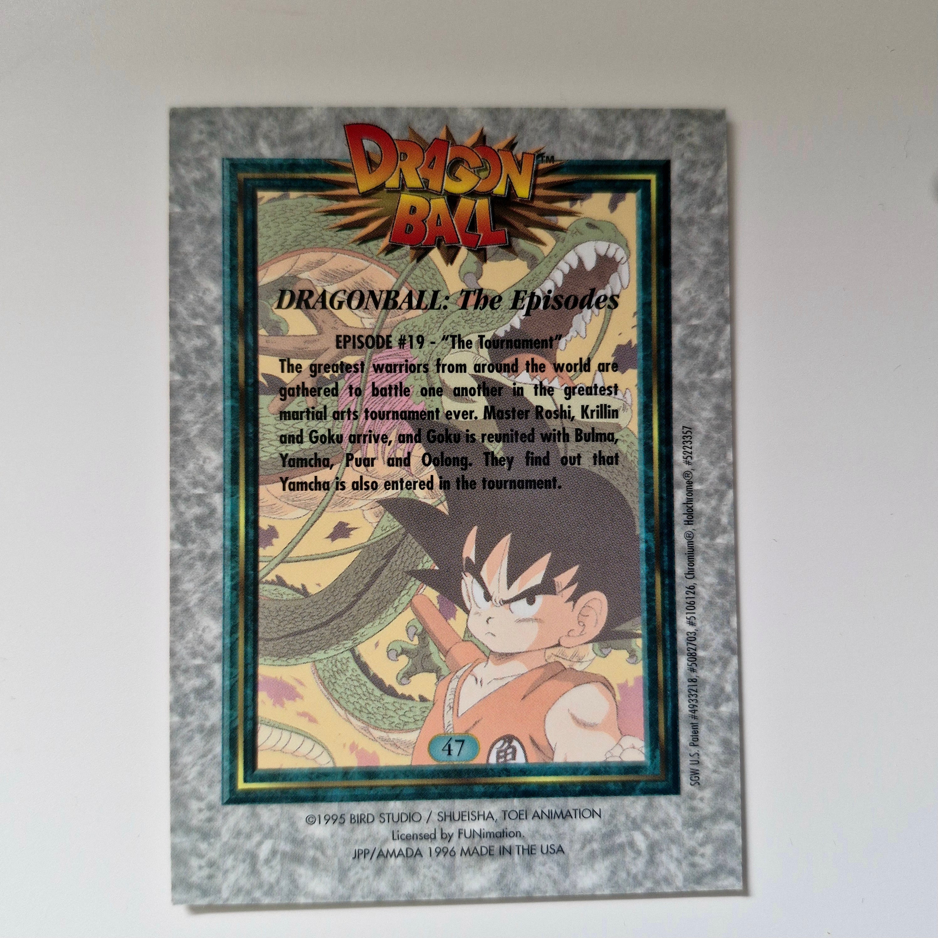 Dragon Ball - Carte Chromium Dragon Ball (US) - 47 état bon