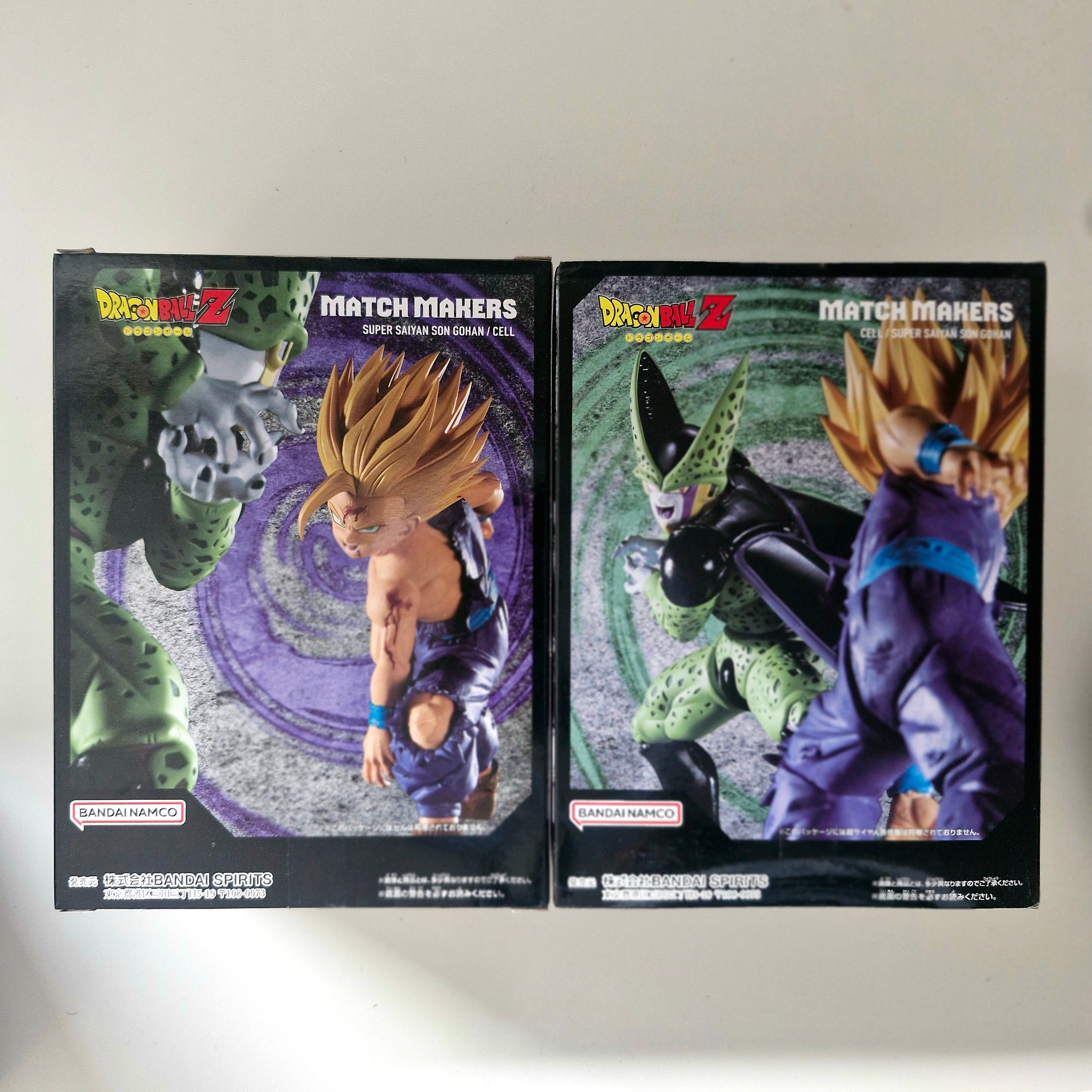 Dragon Ball Figurine Lot de 2 Match Makers Cell VS Gohan SSJ2