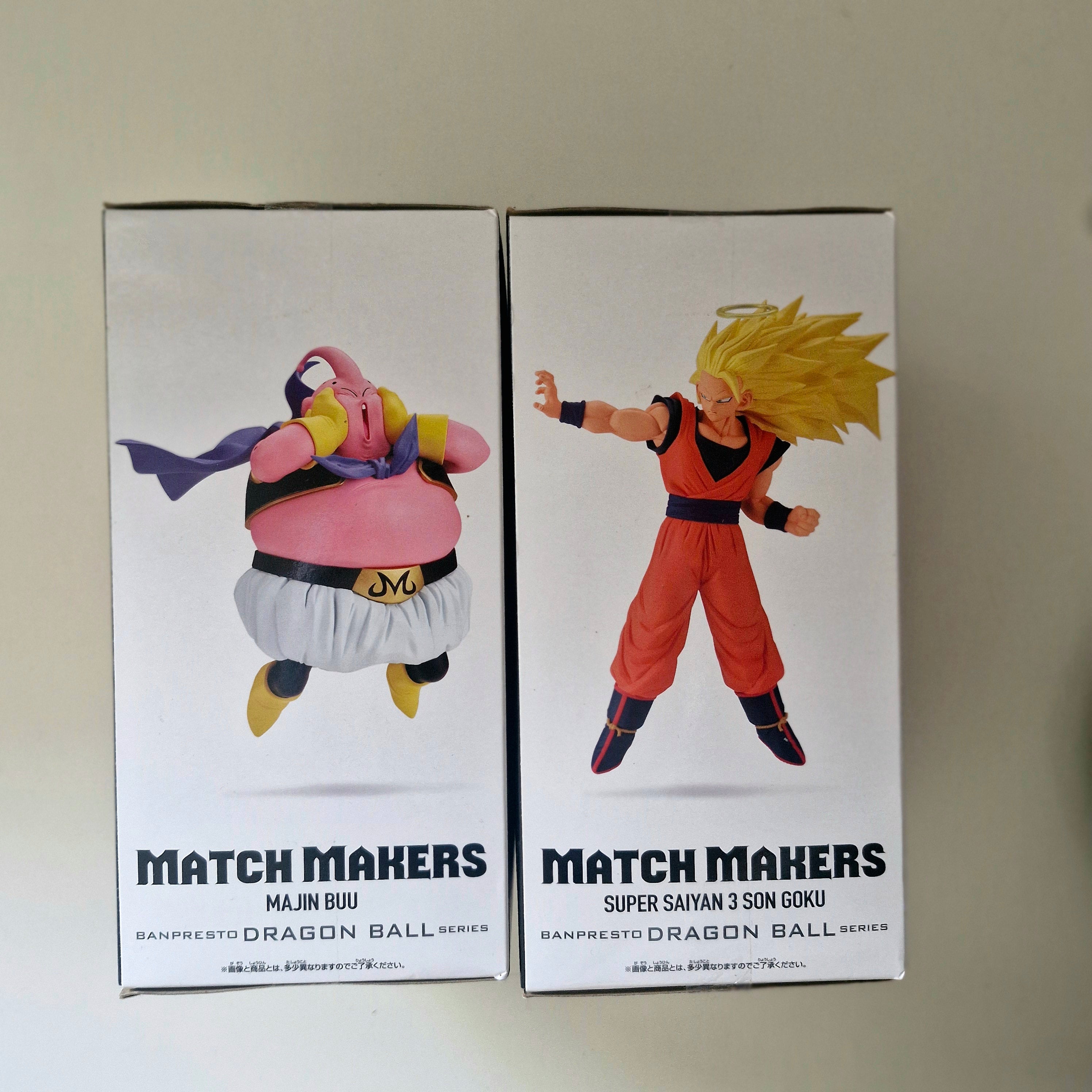 Dragon Ball Figurine Lot de 2 Match Makers Buu VS Goku SSJ3