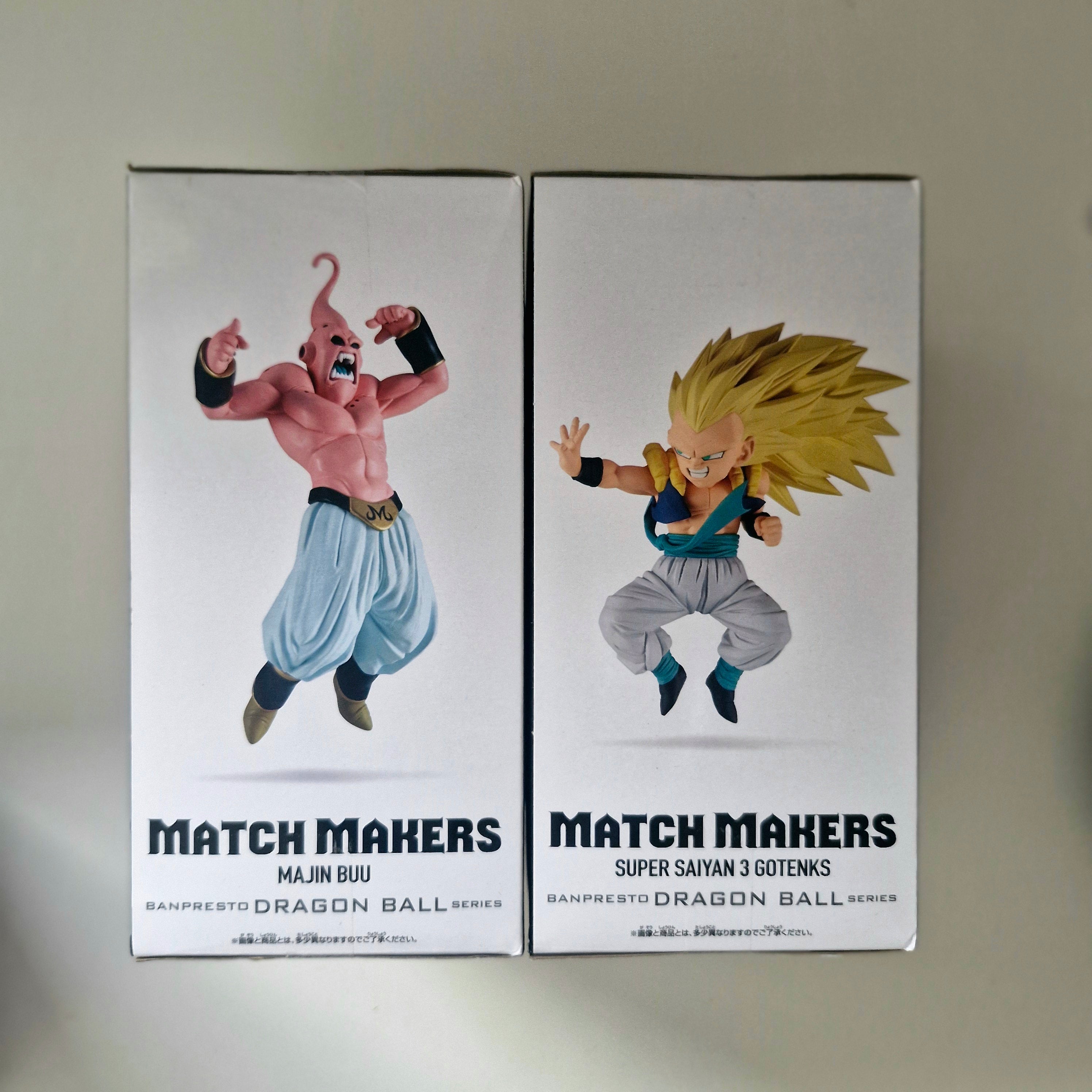 Dragon Ball Figurine Lot de 2 Match Makers Gotenks VS Buu