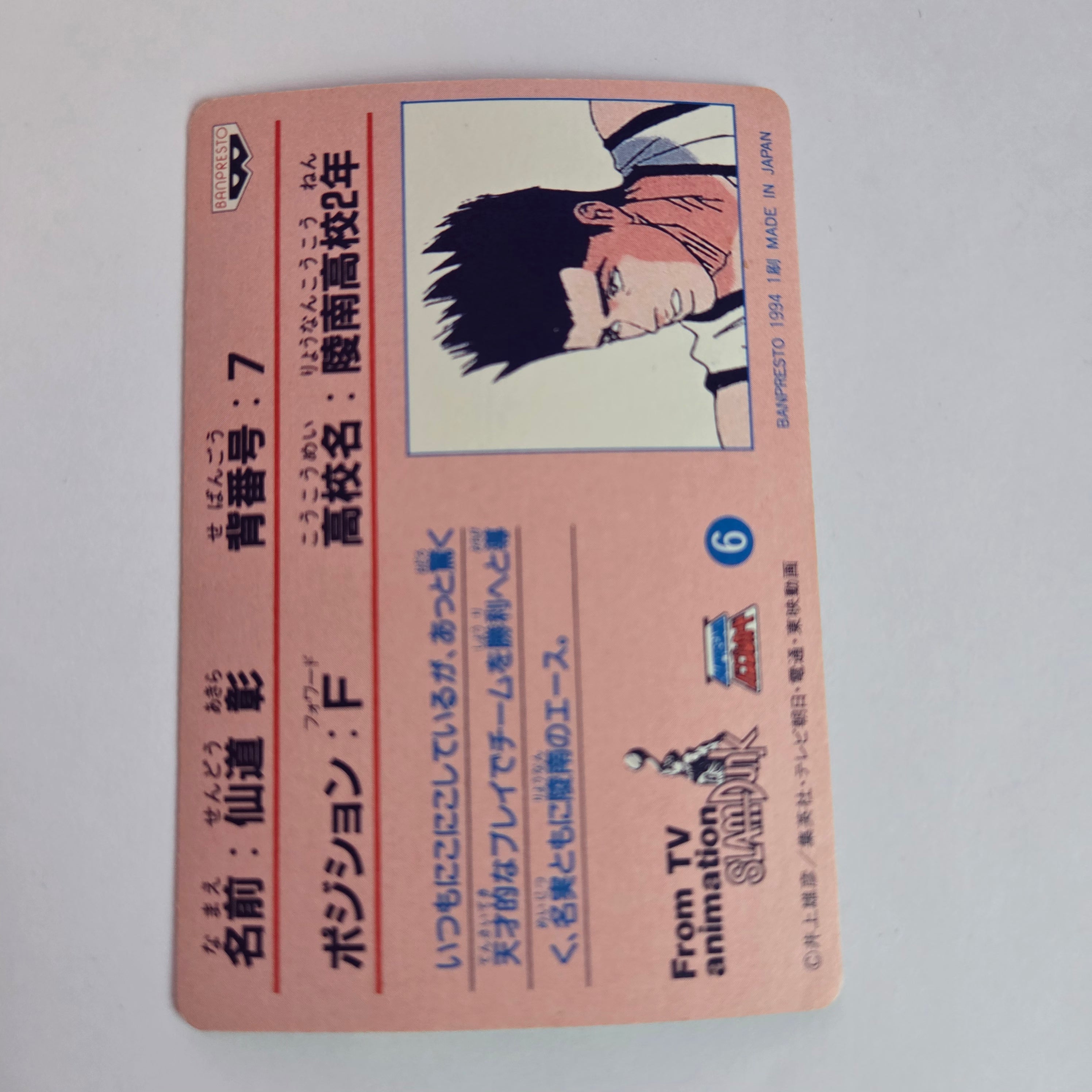 Slam Dunk - Carte Banpresto 06