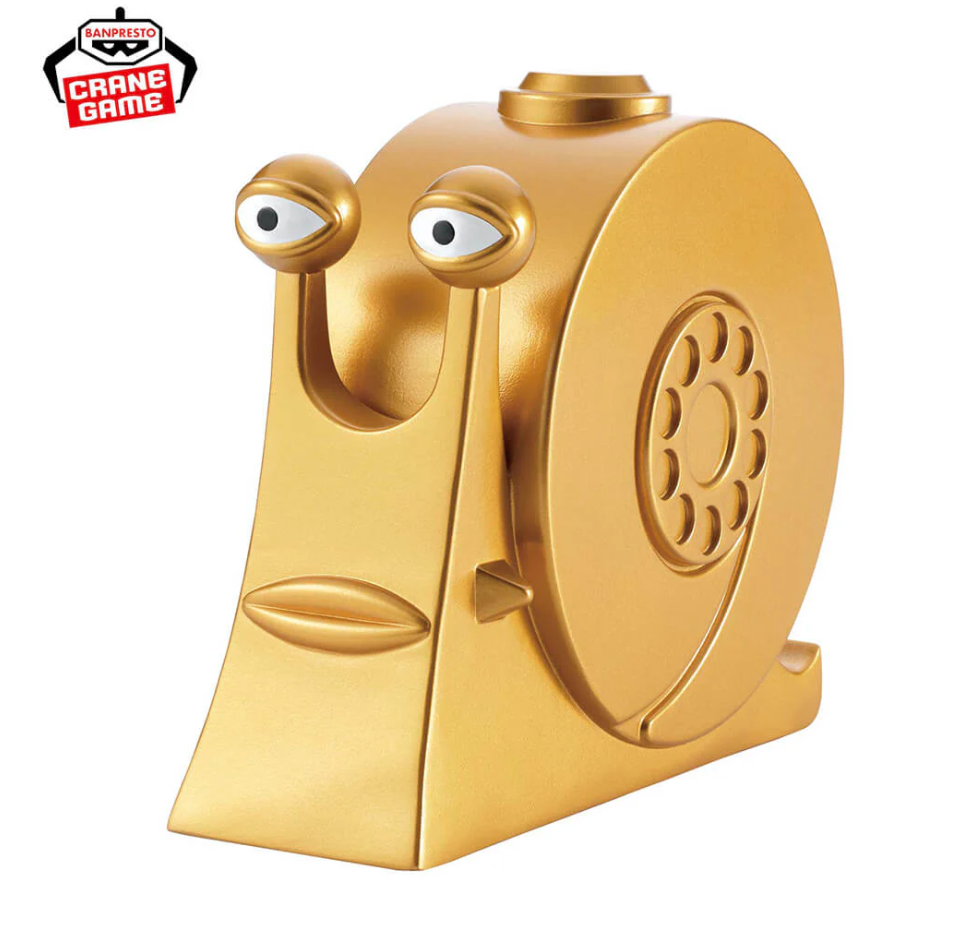 One Piece Figurine Sofvimates Golden Den Den Mushi