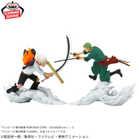 One Piece Figurine Lot de 2 figurines Senkouzekkei S-Hawk & Zoro