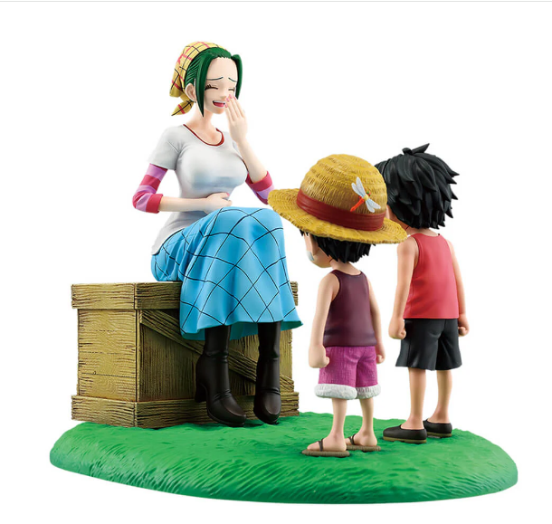 One Piece Figurine Ichiban Kuji Road to Dawn Luffy & Ace & Makino
