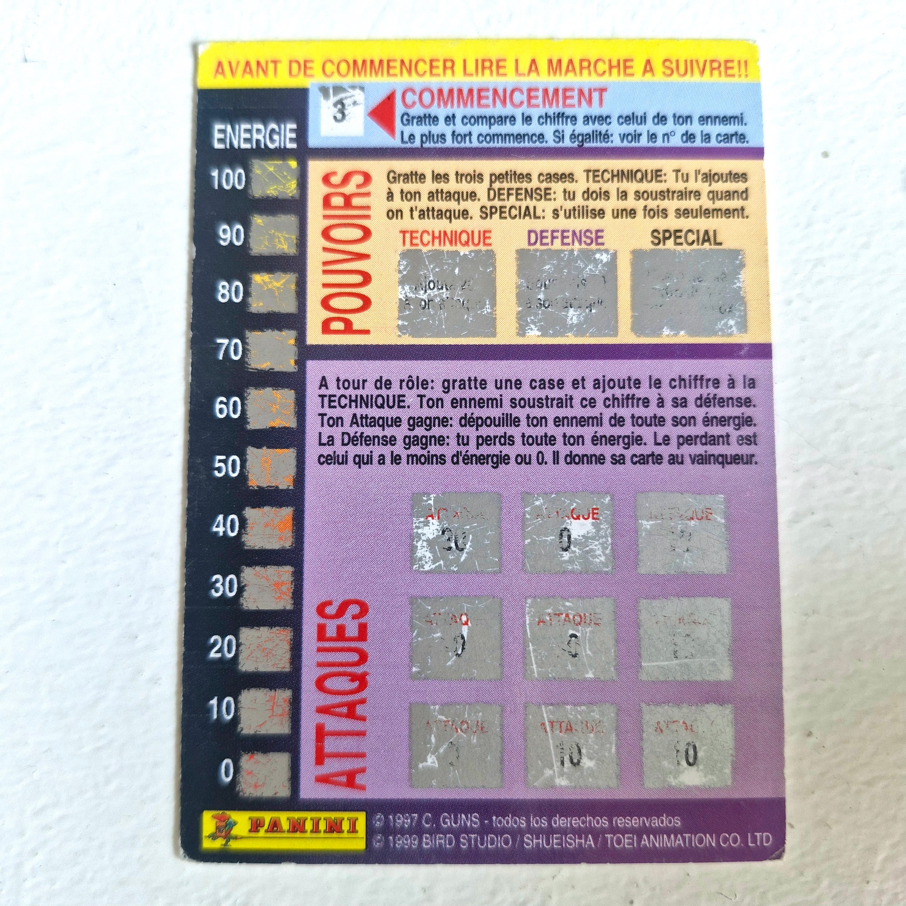 Dragon Ball - Carte Dragon Ball Fighting Cards 034