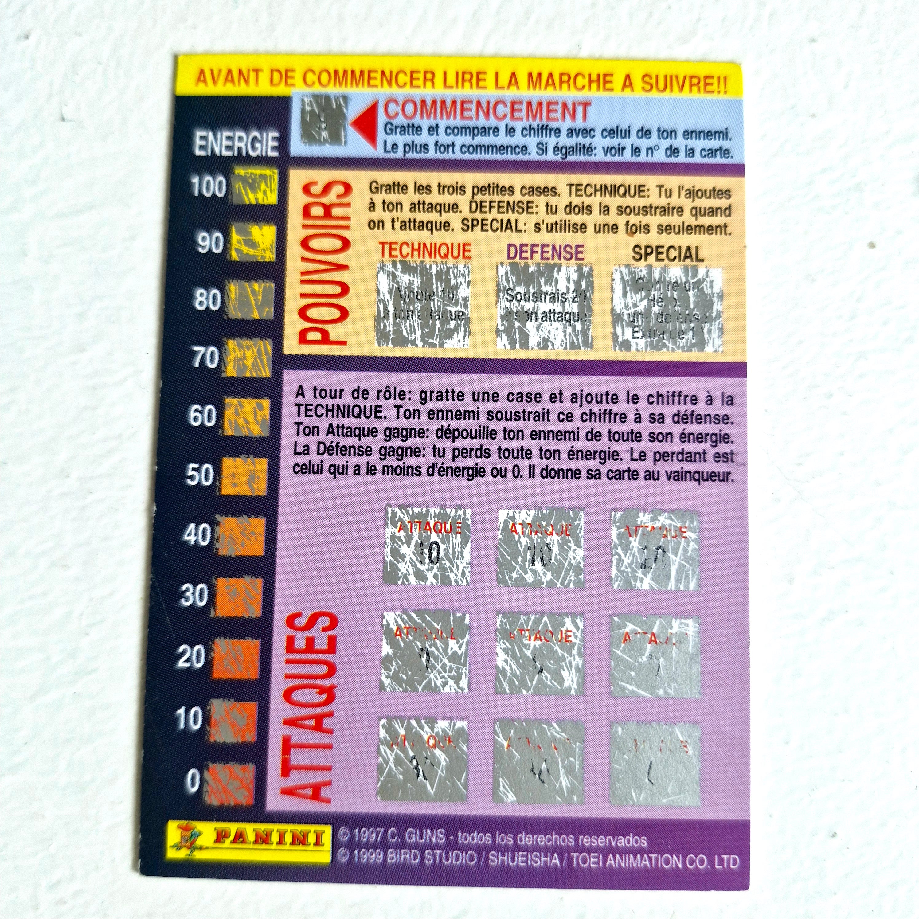 Dragon Ball - Carte Dragon Ball Fighting Cards 018