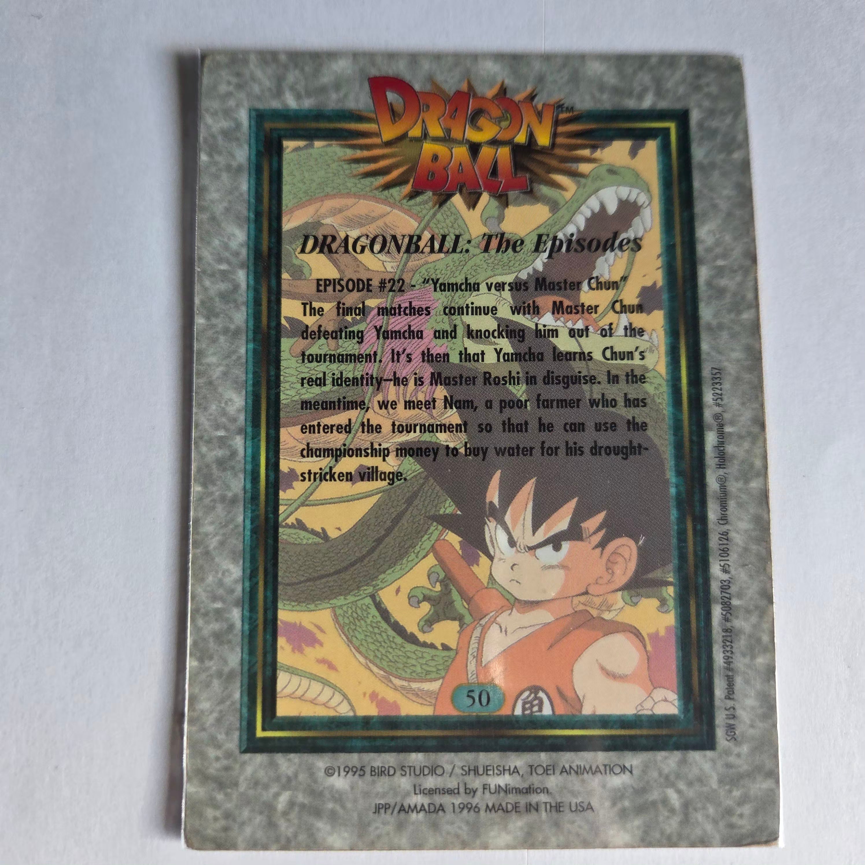 Dragon Ball - Carte Chromium Dragon Ball (US) - 50