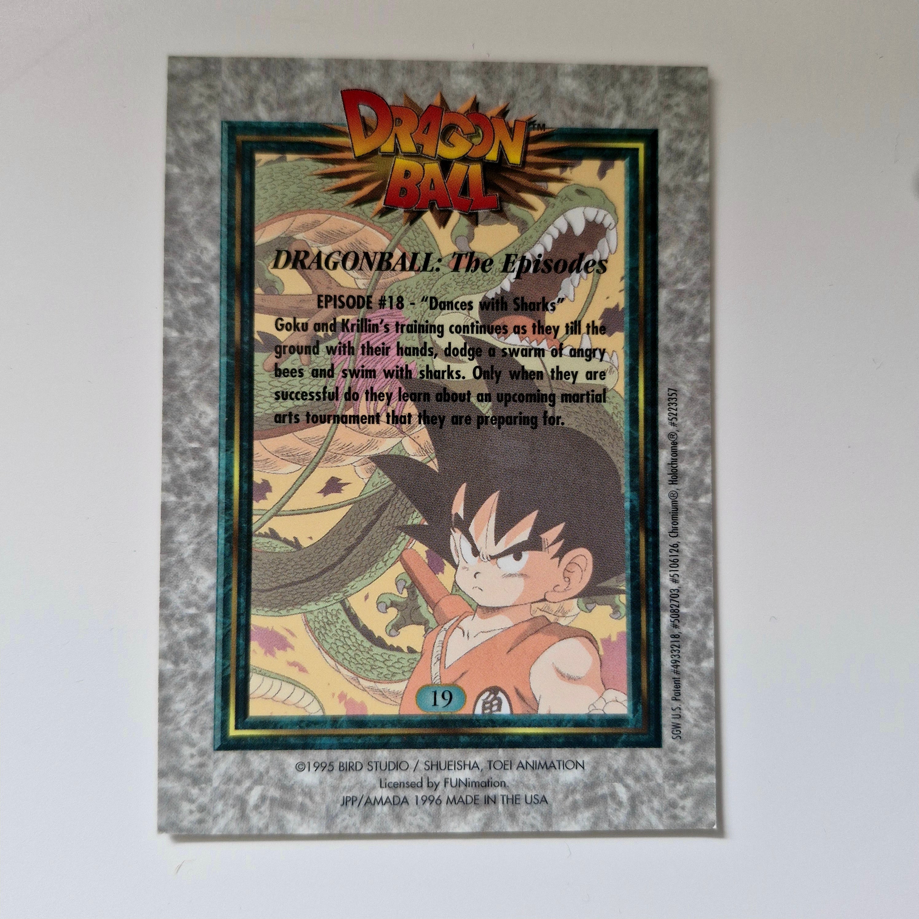 Dragon Ball - Carte Chromium Dragon Ball (US) - 19 état bon
