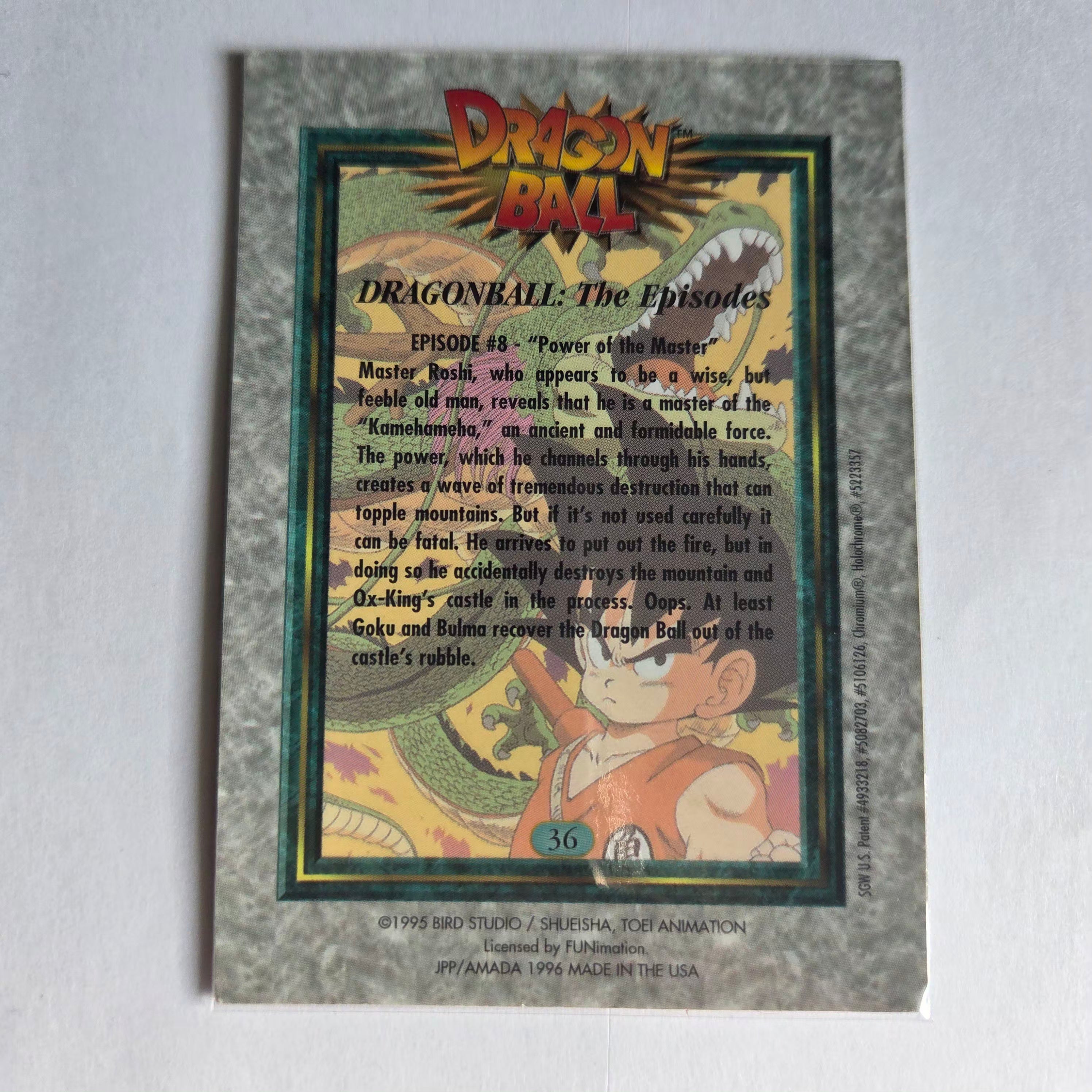 Dragon Ball - Carte Chromium Dragon Ball (US) - 36