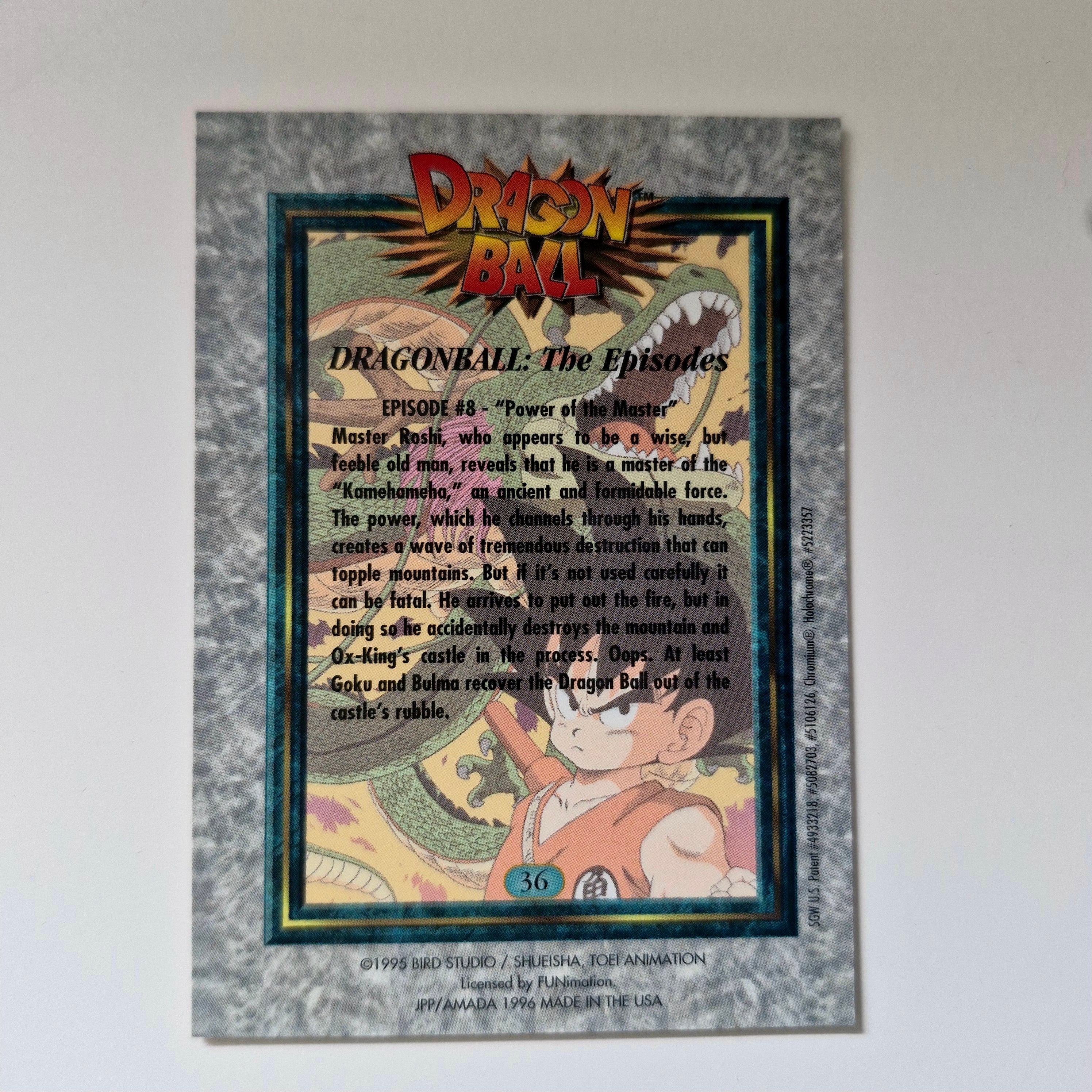 Dragon Ball - Carte Chromium Dragon Ball (US) - 36 état bon