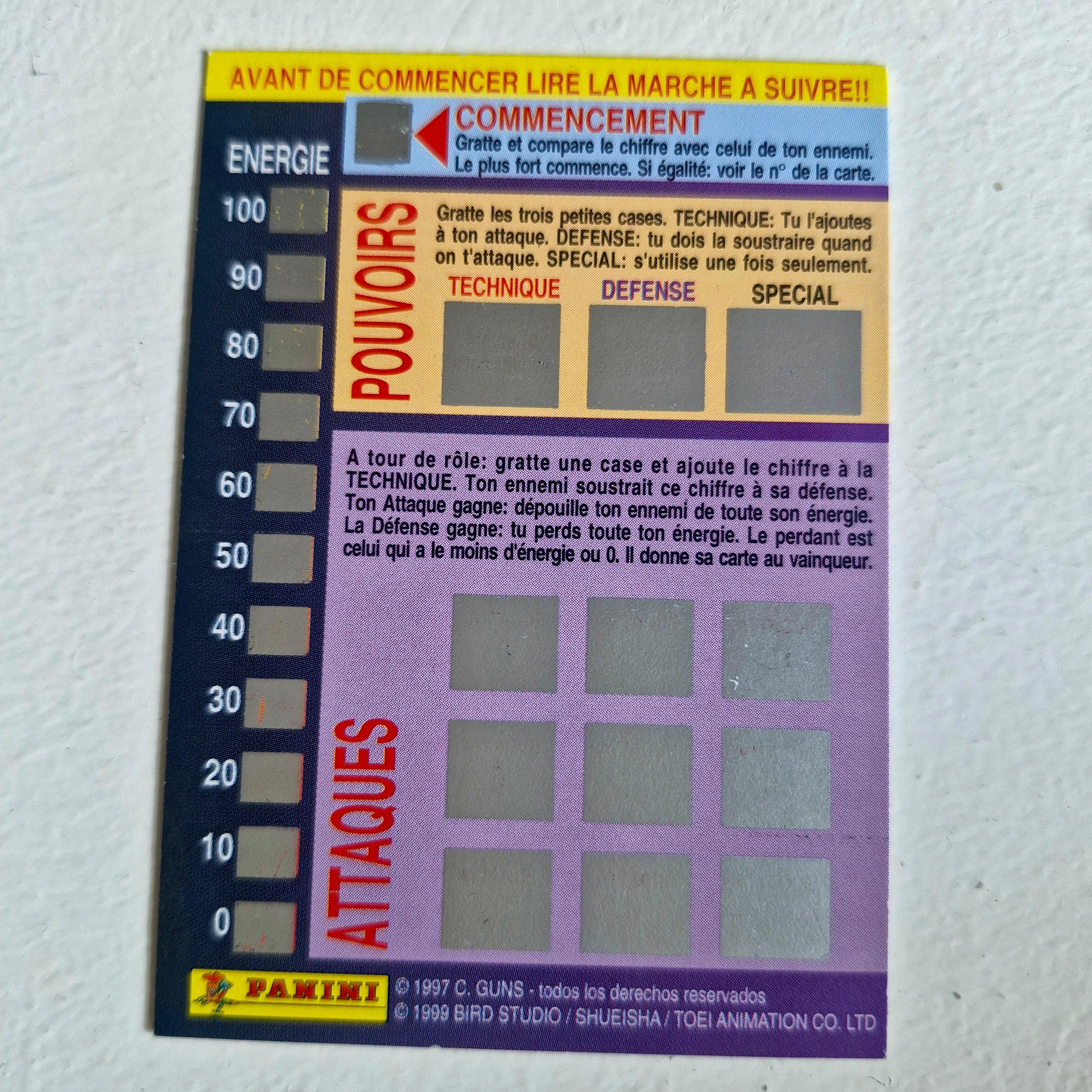 Dragon Ball - Carte Dragon Ball Fighting Cards 027