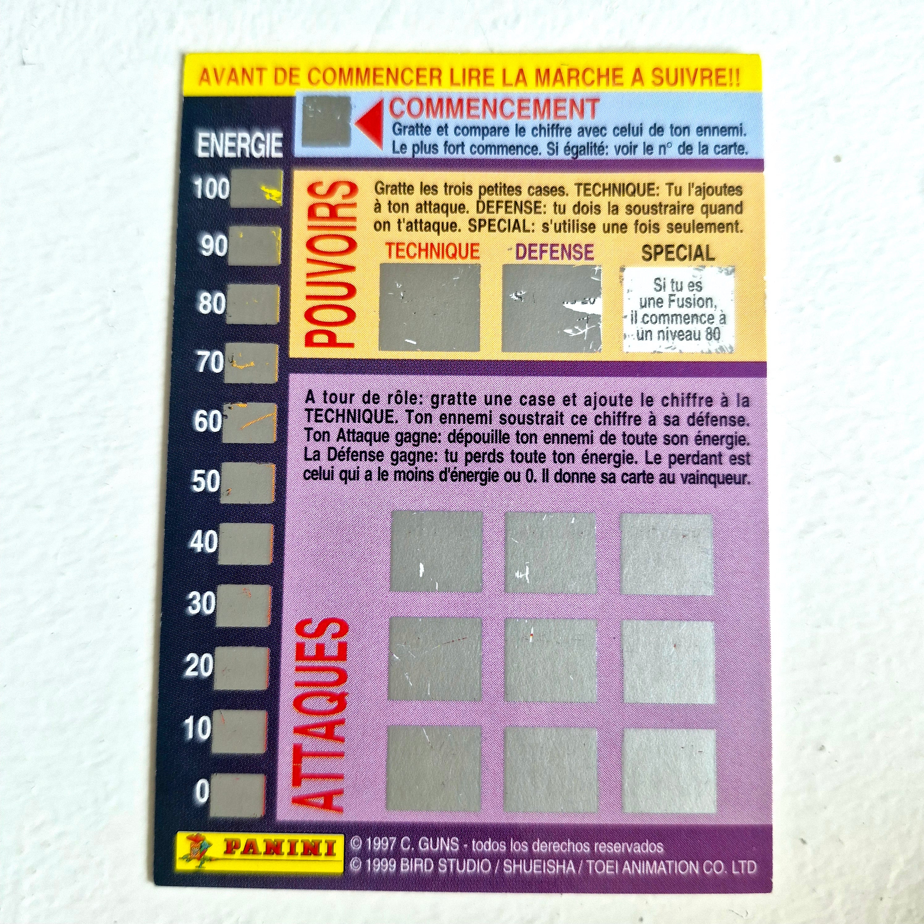 Dragon Ball - Carte Dragon Ball Fighting Cards 024