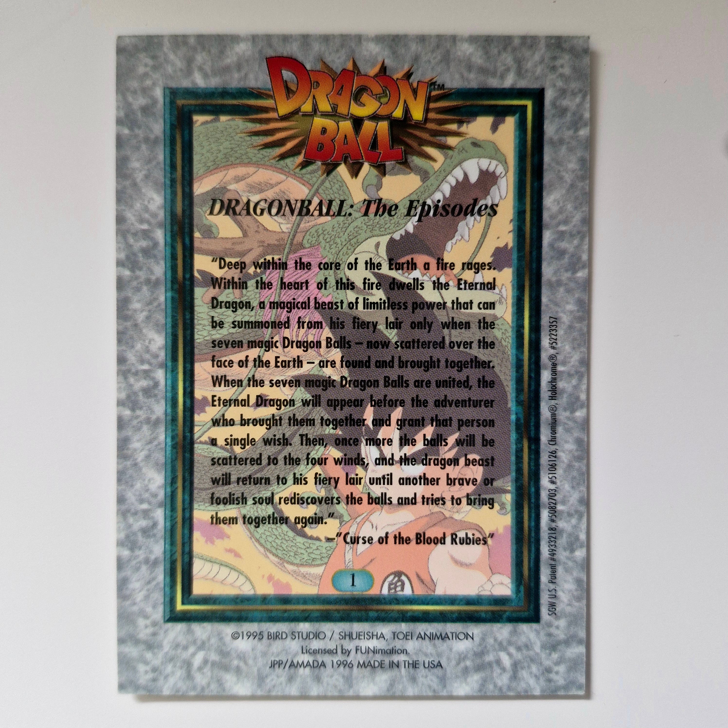 Dragon Ball - Carte Chromium Dragon Ball (US) - 01 état bon