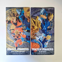 Dragon Ball Figurine Lot de 2 Match Makers Goku SSJ2 VS Majin Vegeta