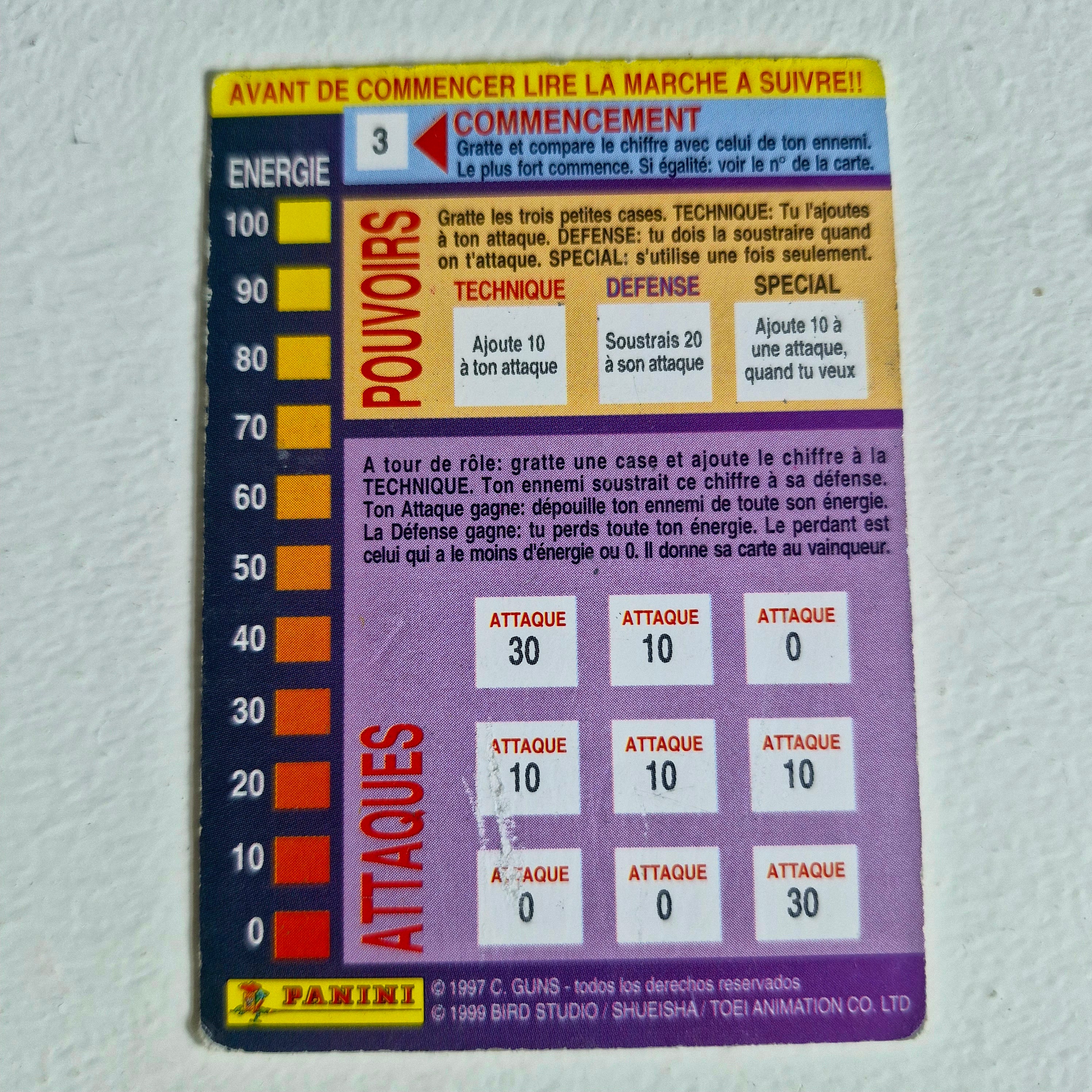 Dragon Ball - Carte Dragon Ball Fighting Cards 004