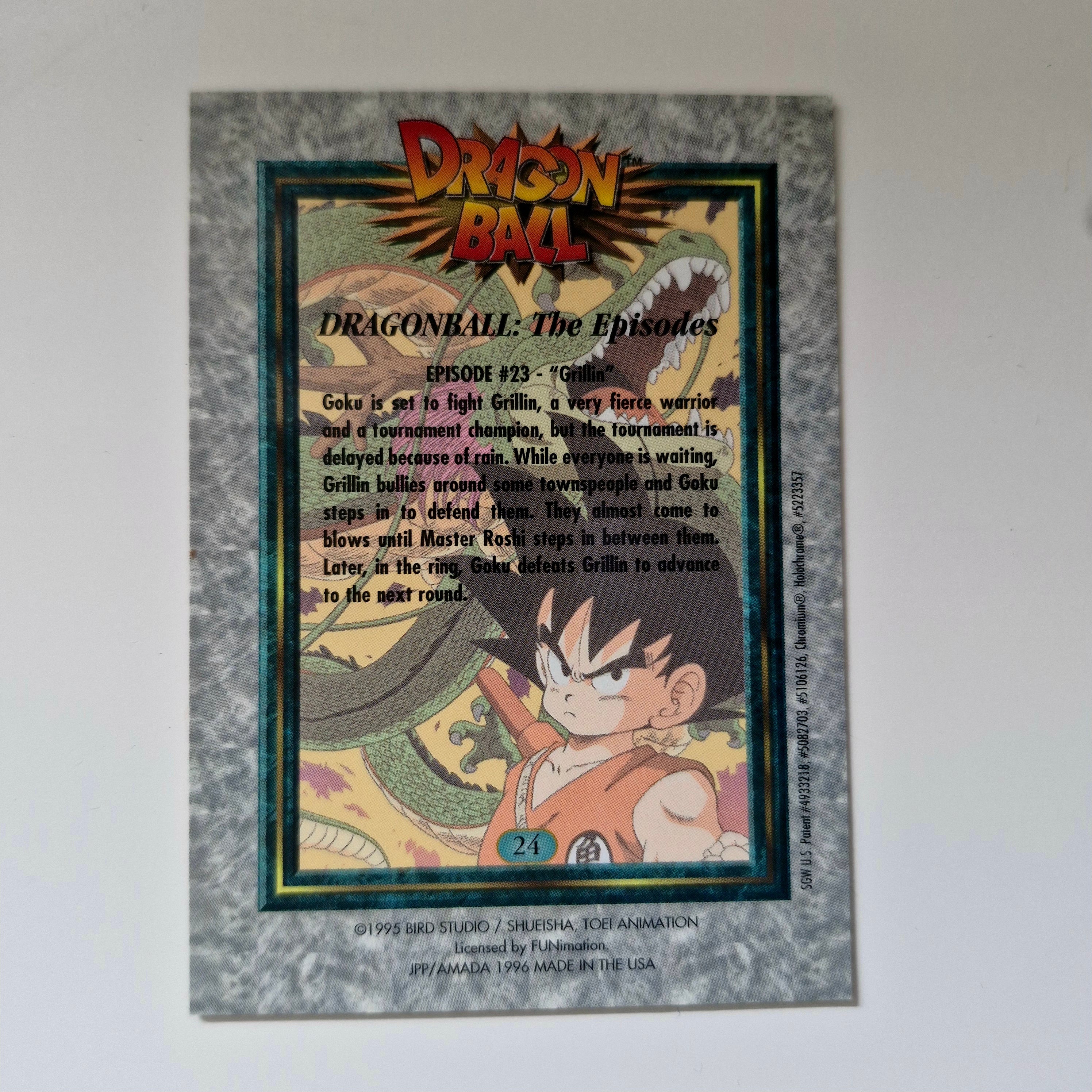 Dragon Ball - Carte Chromium Dragon Ball (US) - 24 état bon