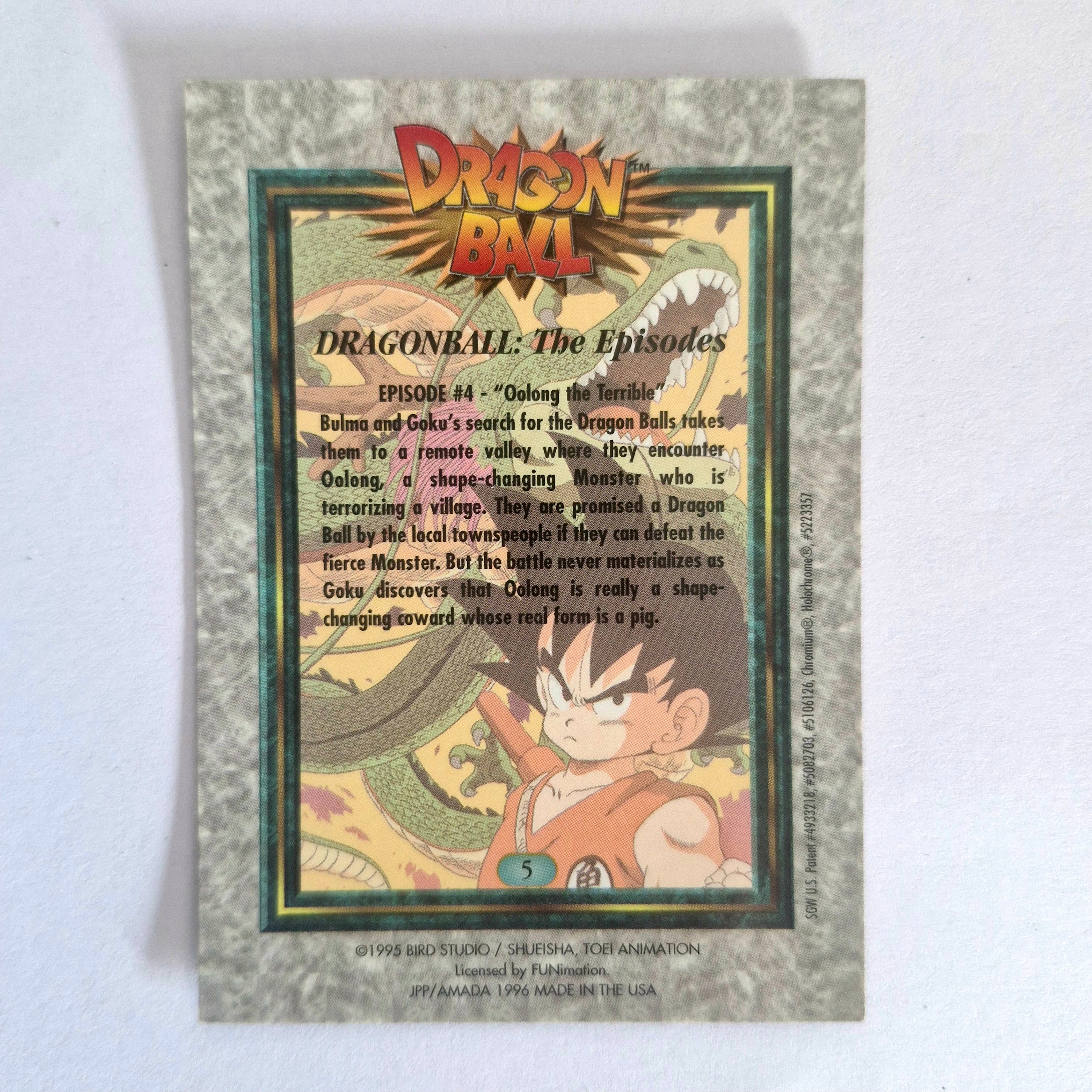 Dragon Ball - Carte Chromium Dragon Ball (US) - 05