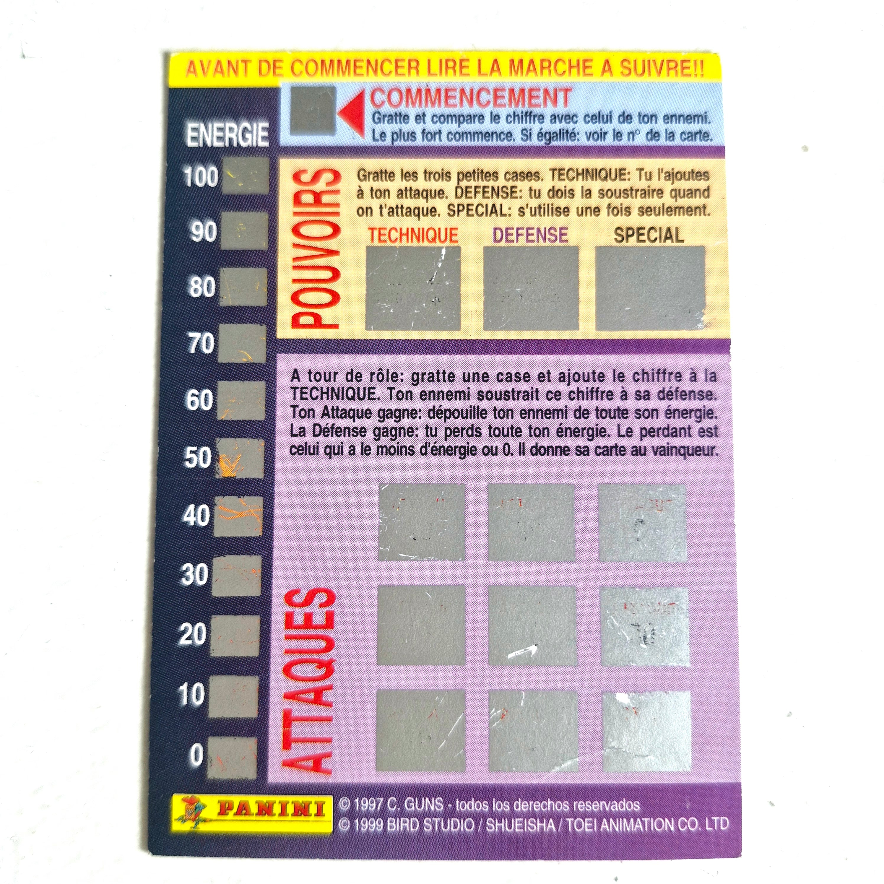 Dragon Ball - Carte Dragon Ball Fighting Cards 071