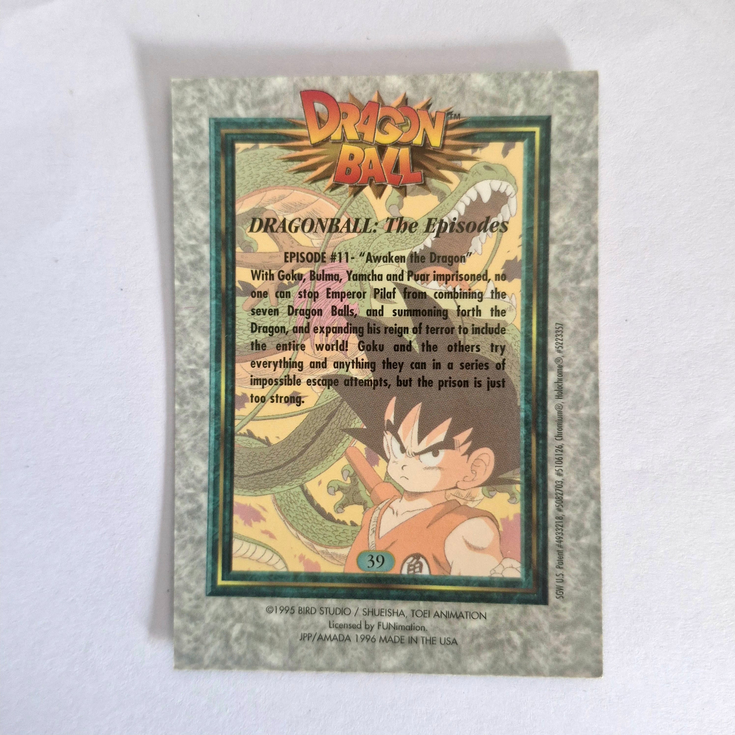 Dragon Ball - Carte Chromium Dragon Ball (US) - 39
