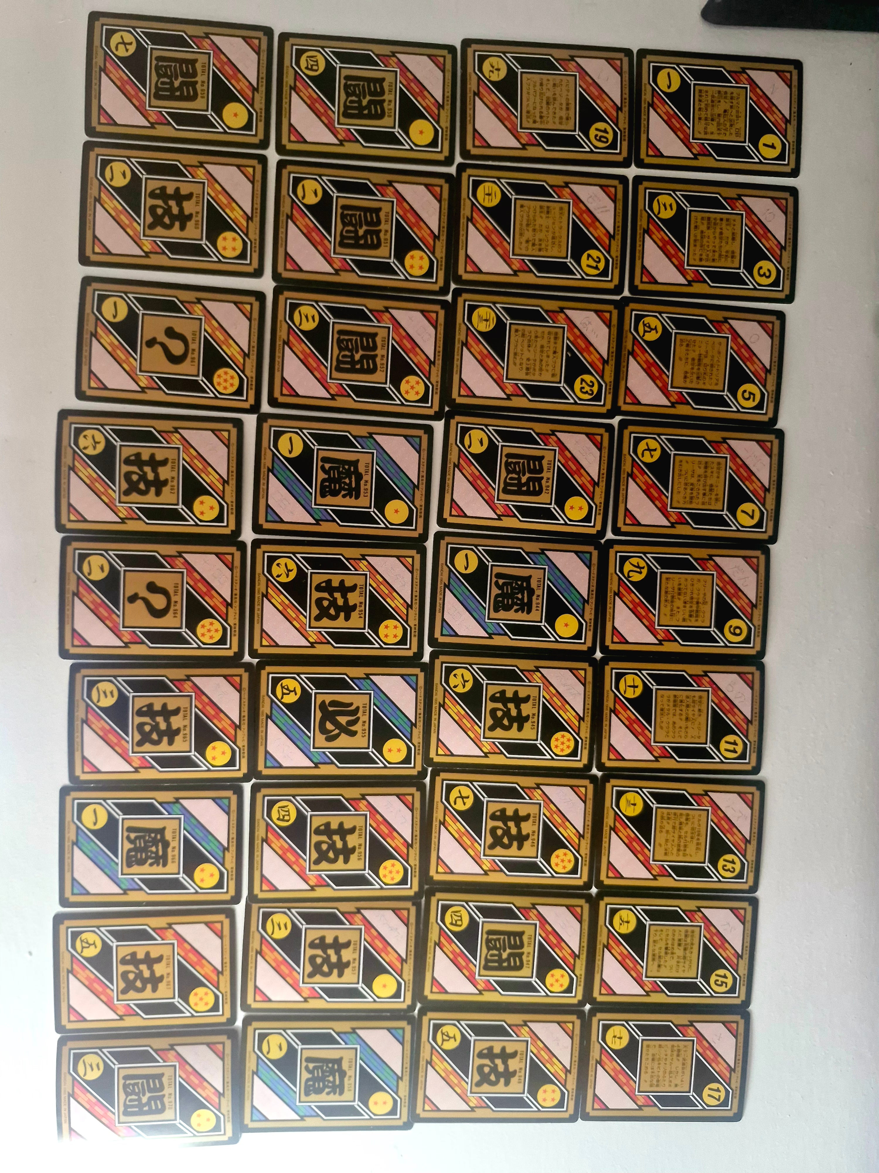 Dragon Ball Carte Carddass Part 24 - Reg Set état bon