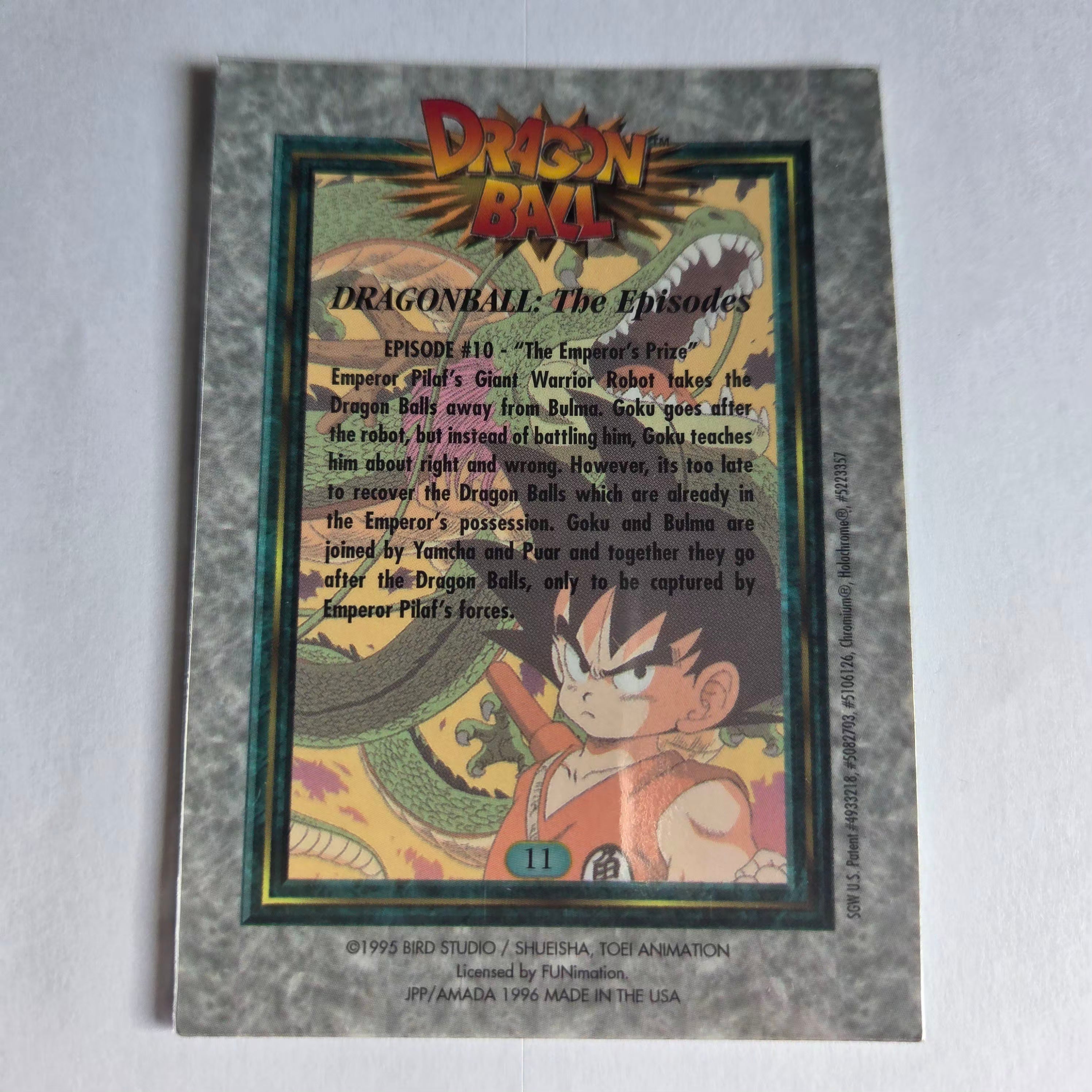 Dragon Ball - Carte Chromium Dragon Ball (US) - 11