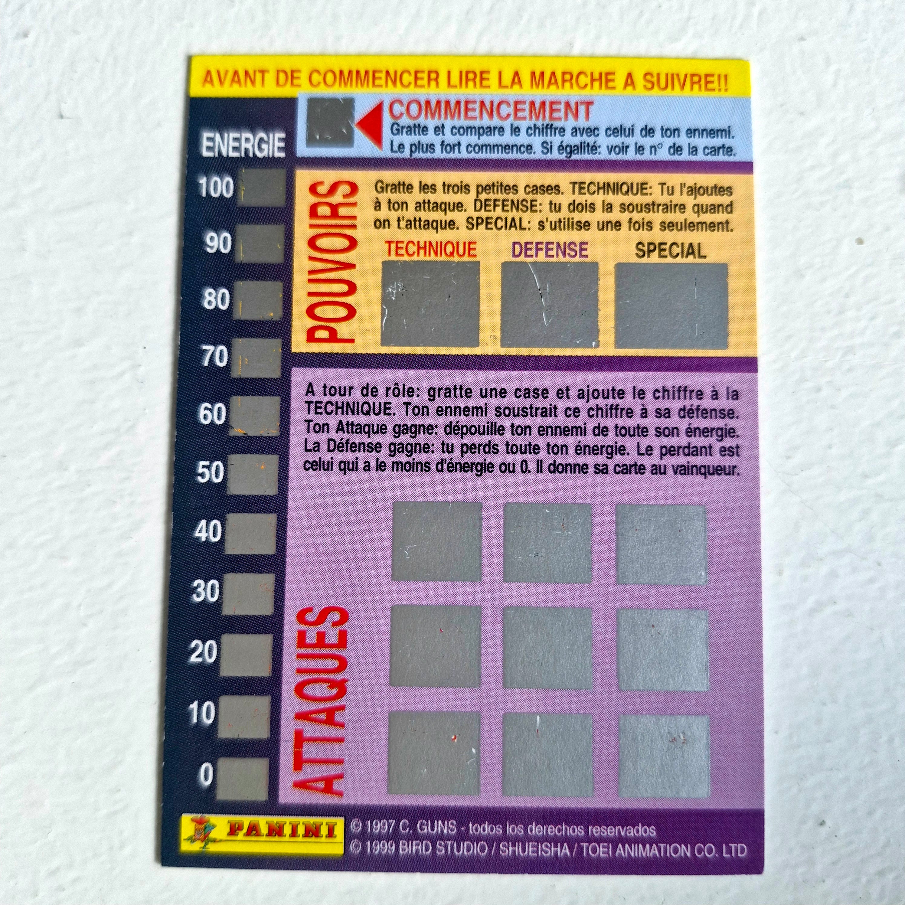 Dragon Ball - Carte Dragon Ball Fighting Cards 009