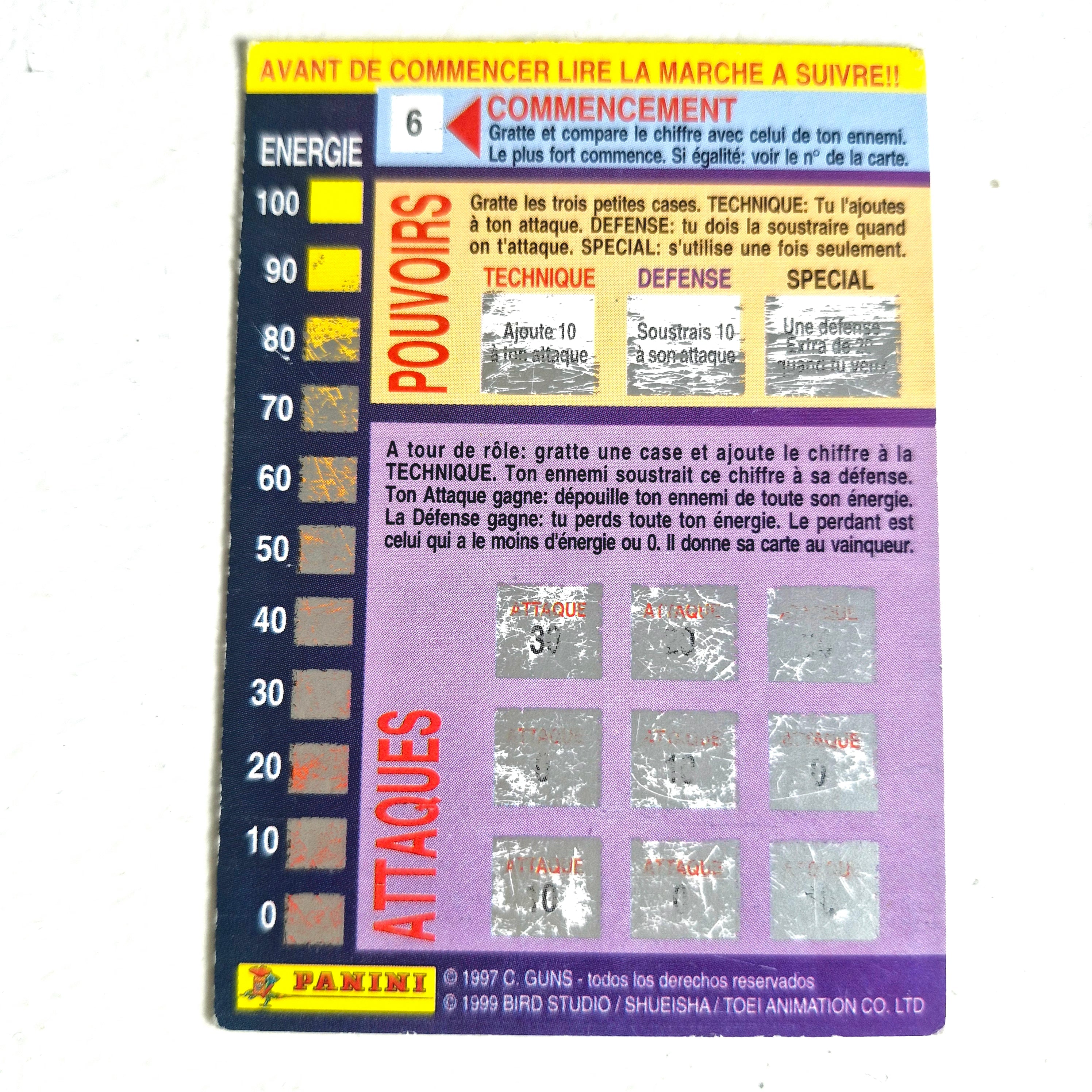 Dragon Ball - Carte Dragon Ball Fighting Cards 070