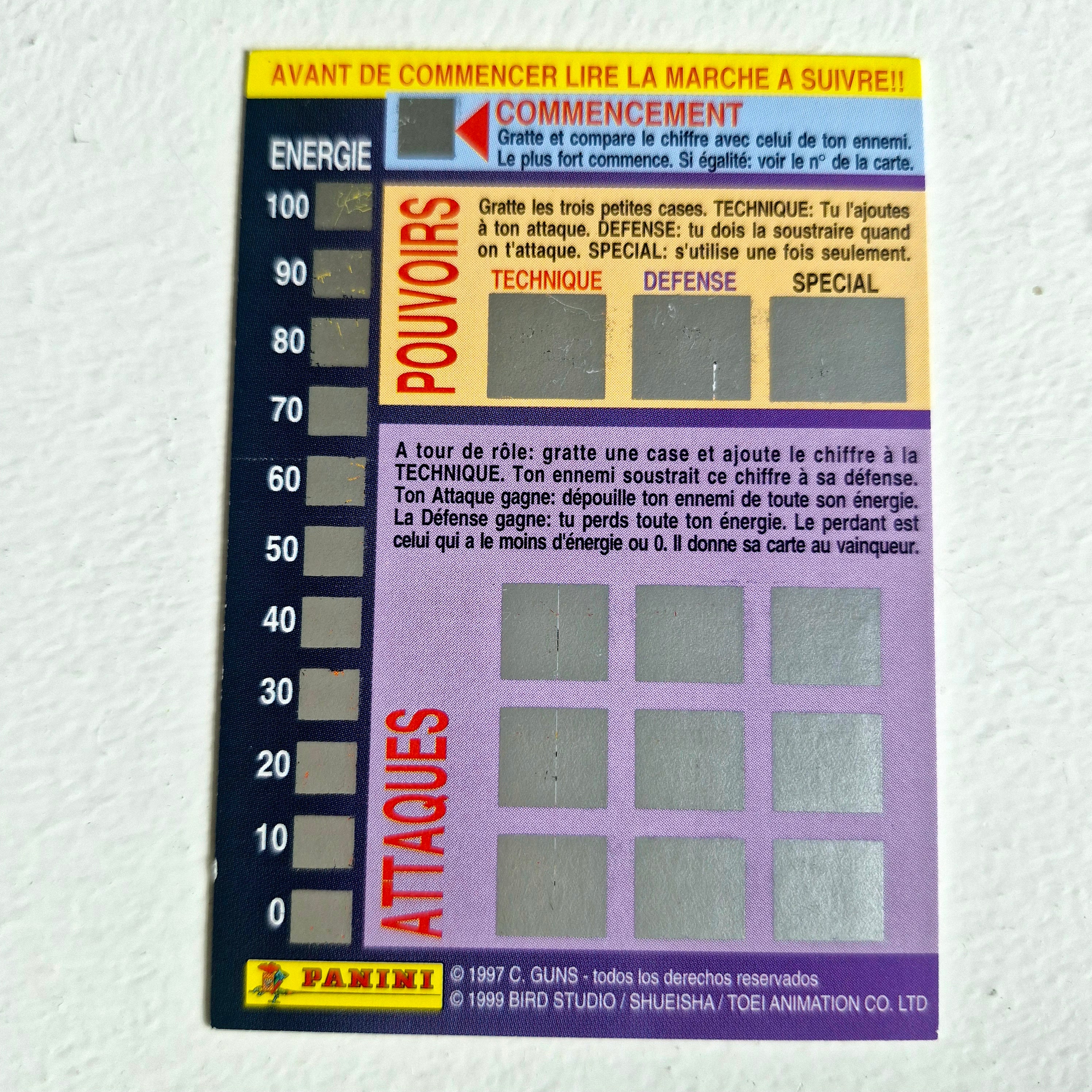 Dragon Ball - Carte Dragon Ball Fighting Cards 014