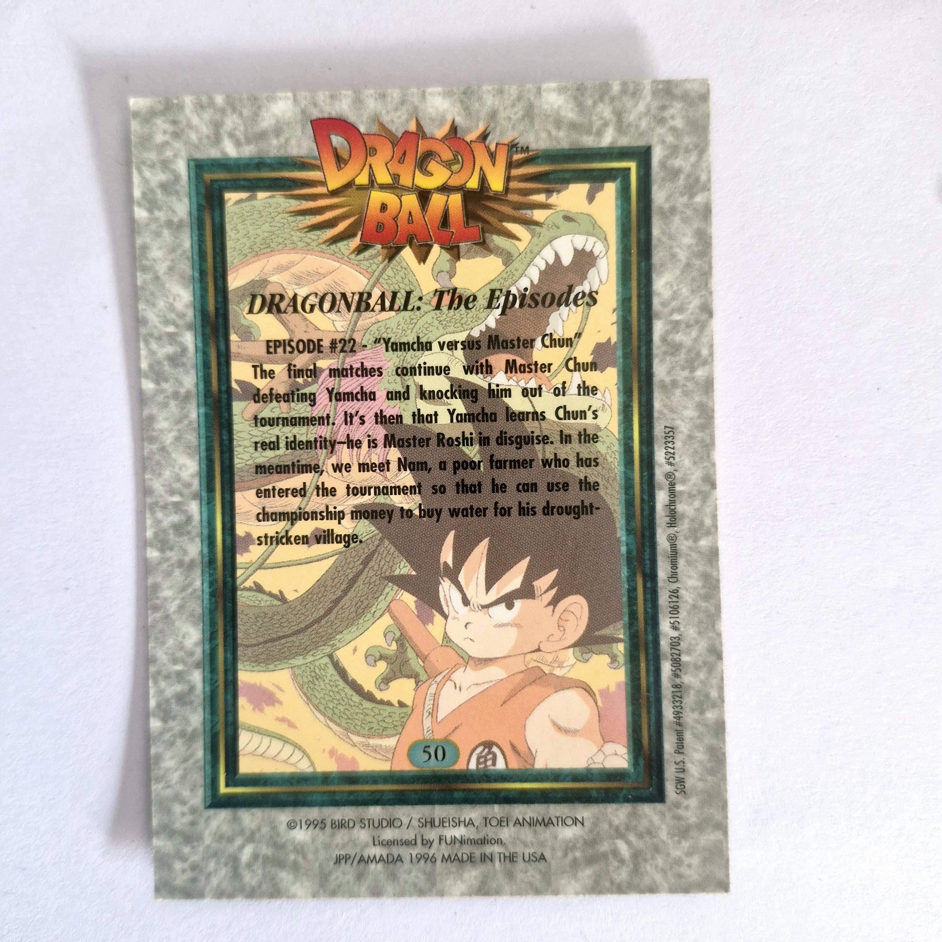 Dragon Ball - Carte Chromium Dragon Ball (US) - 50