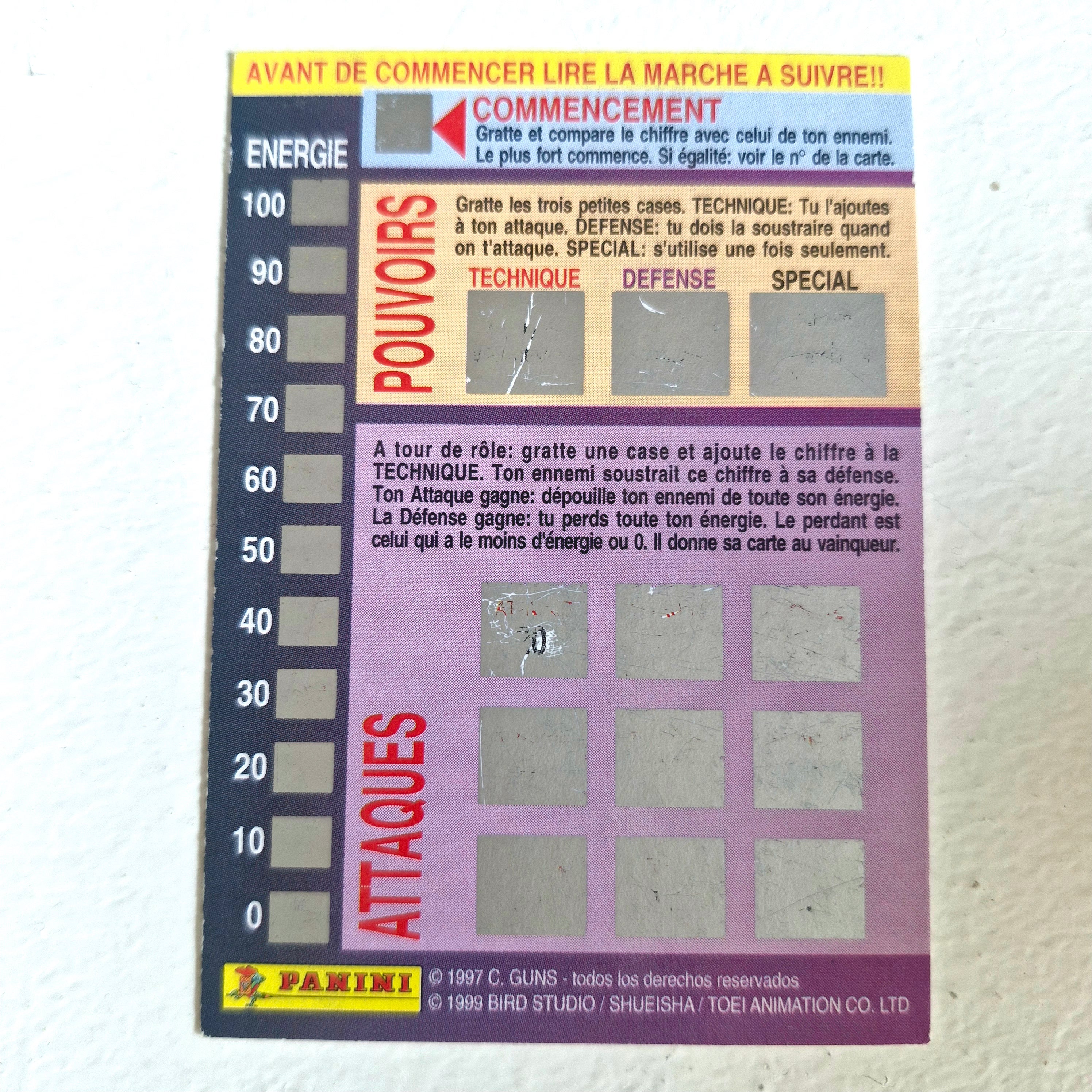 Dragon Ball - Carte Dragon Ball Fighting Cards 035