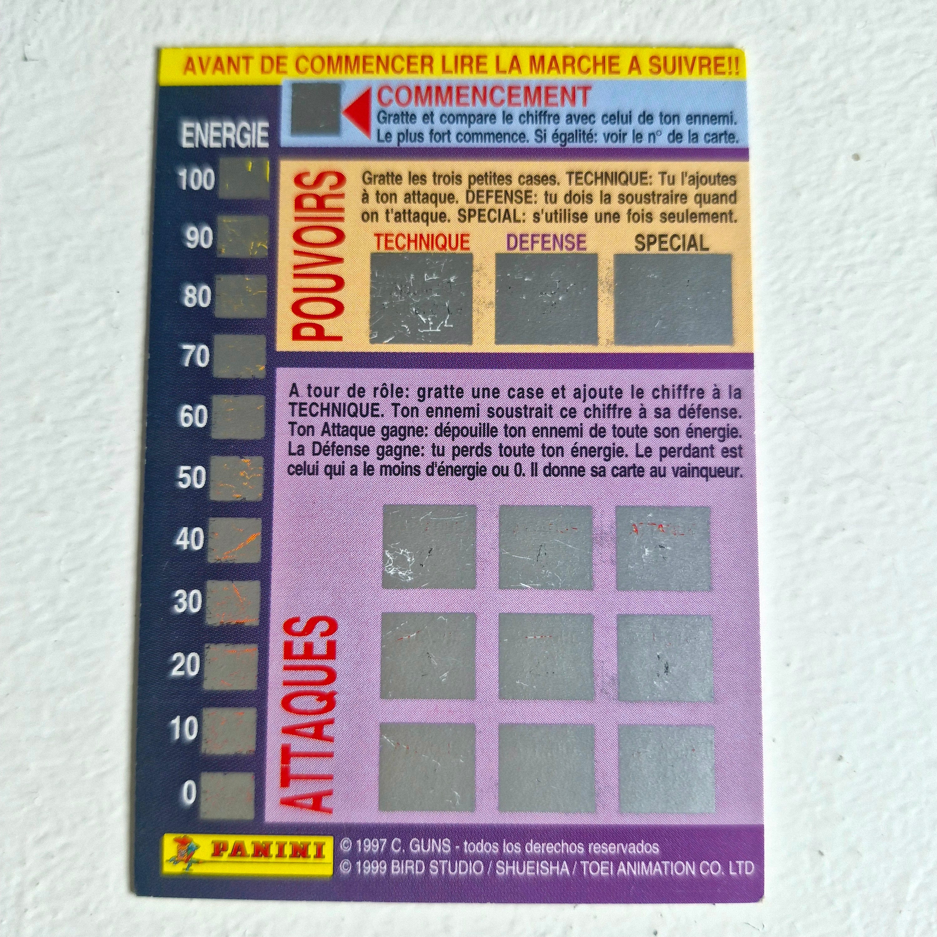 Dragon Ball - Carte Dragon Ball Fighting Cards 084