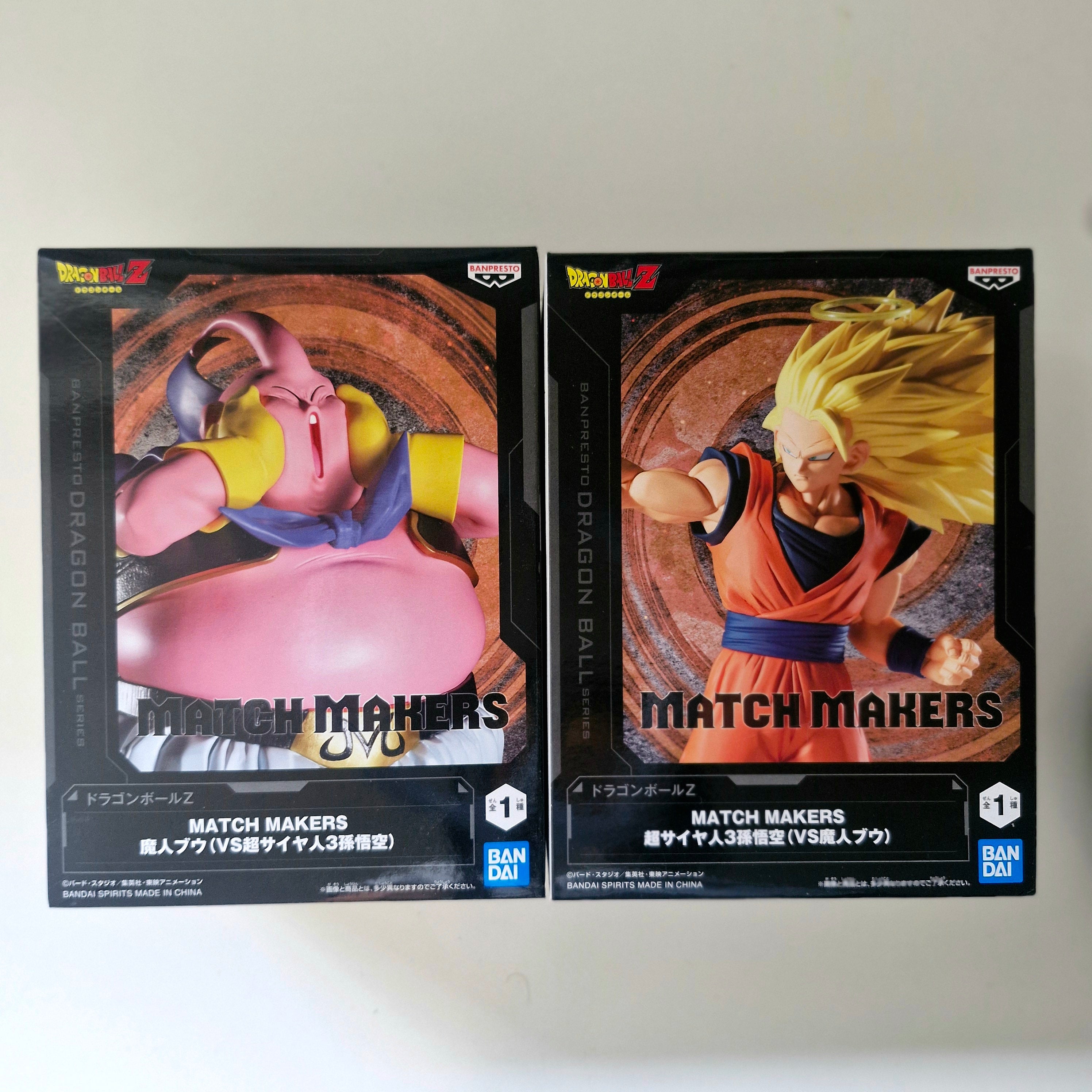 Dragon Ball Figurine Lot de 2 Match Makers Buu VS Goku SSJ3