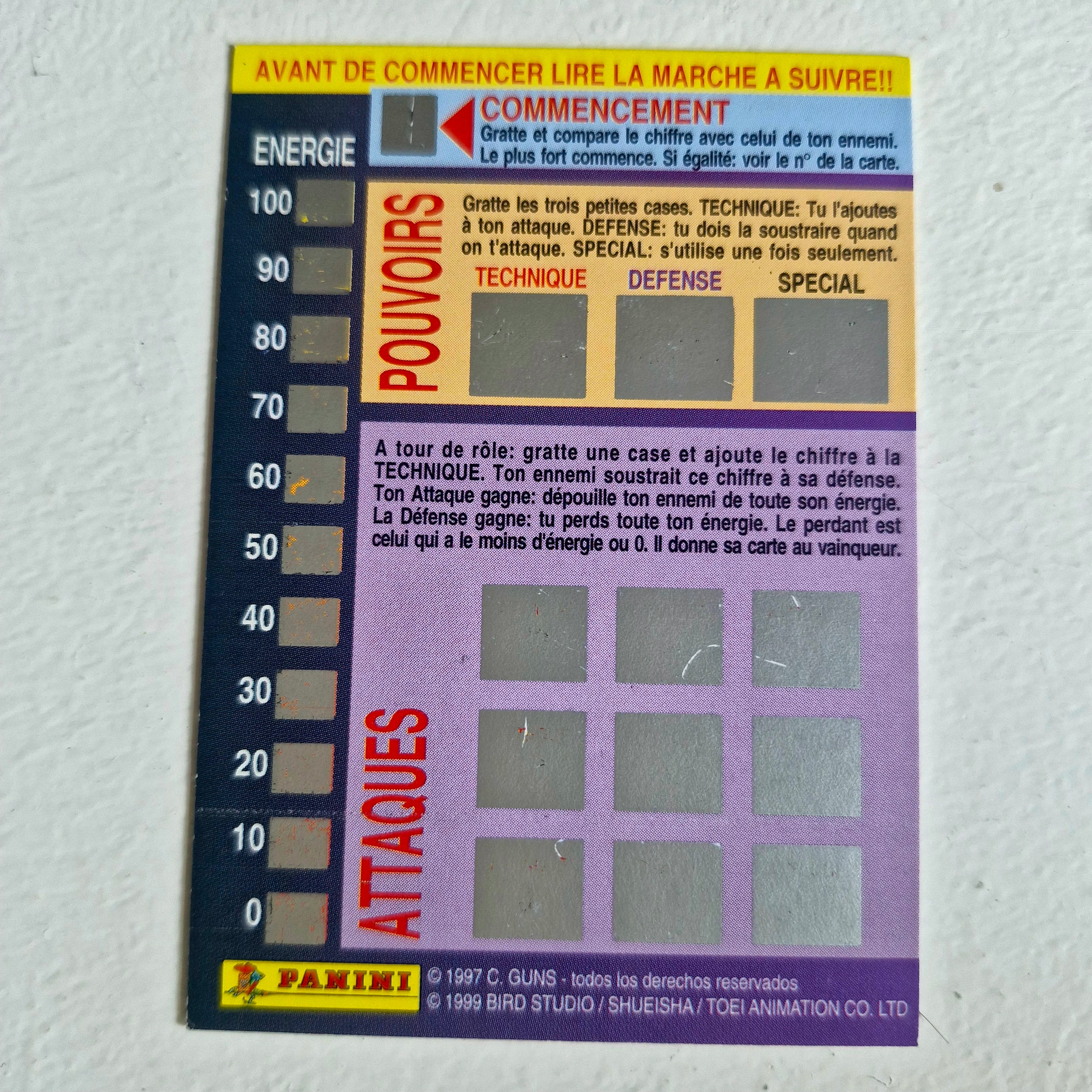 Dragon Ball - Carte Dragon Ball Fighting Cards 026