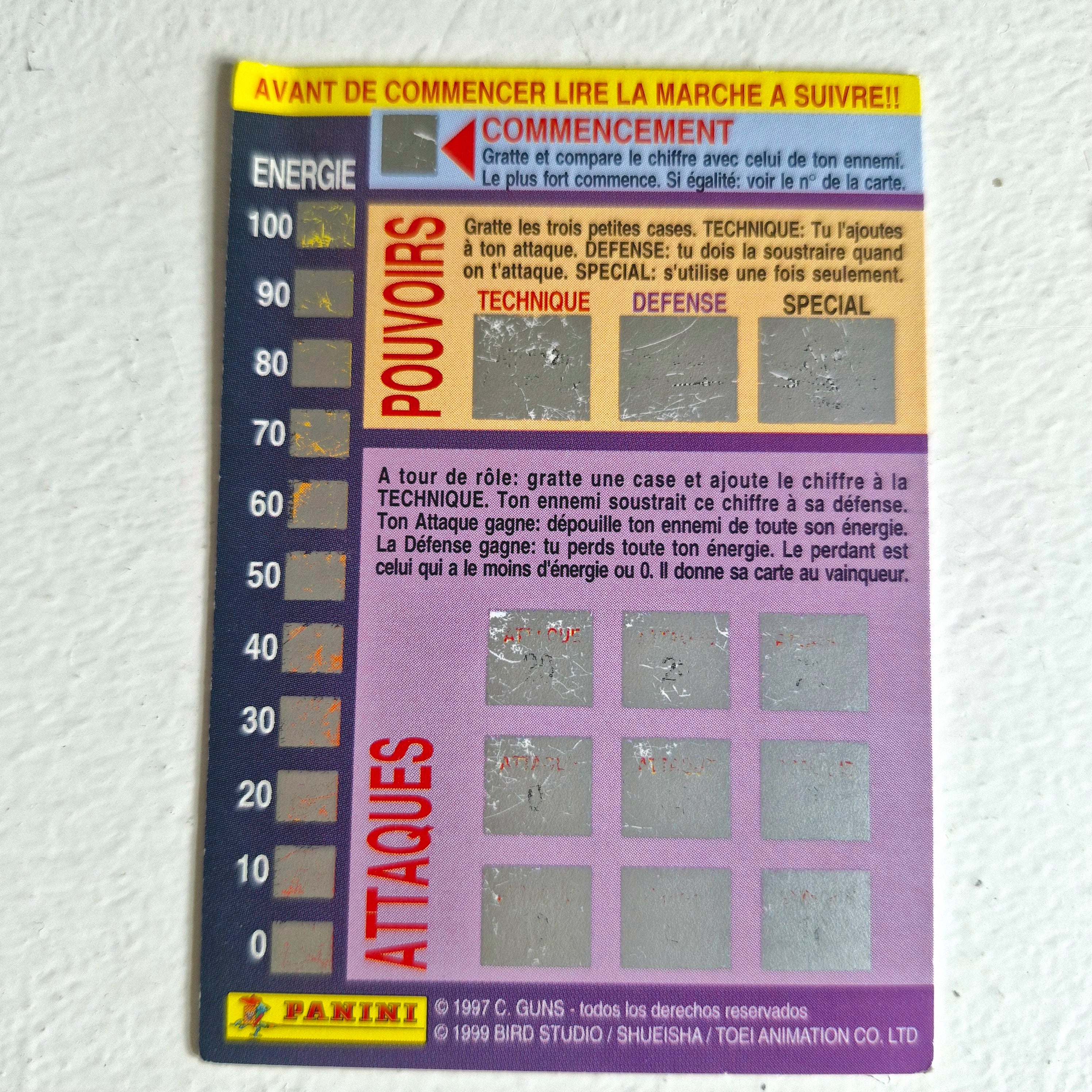 Dragon Ball - Carte Dragon Ball Fighting Cards 091