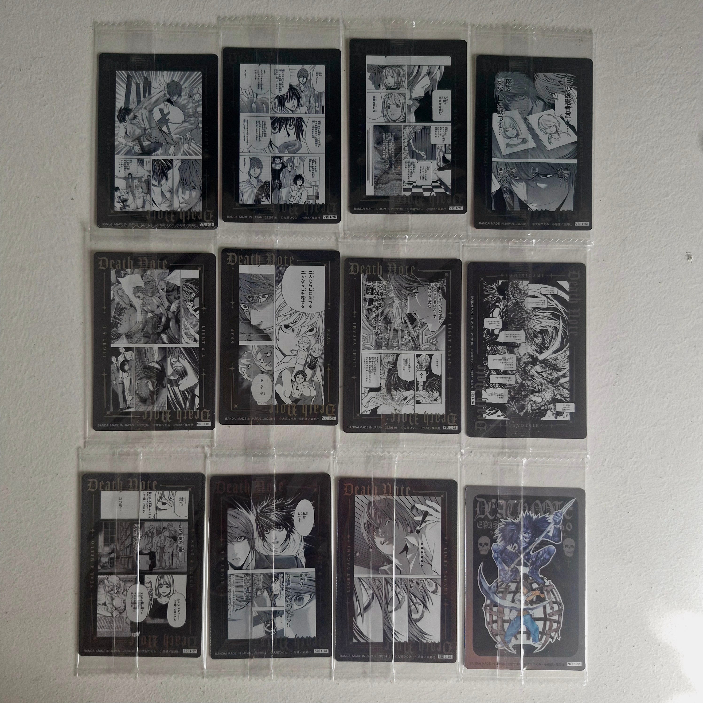 Death Note - Carte Wafers Part 1 - Full Set (30/30)