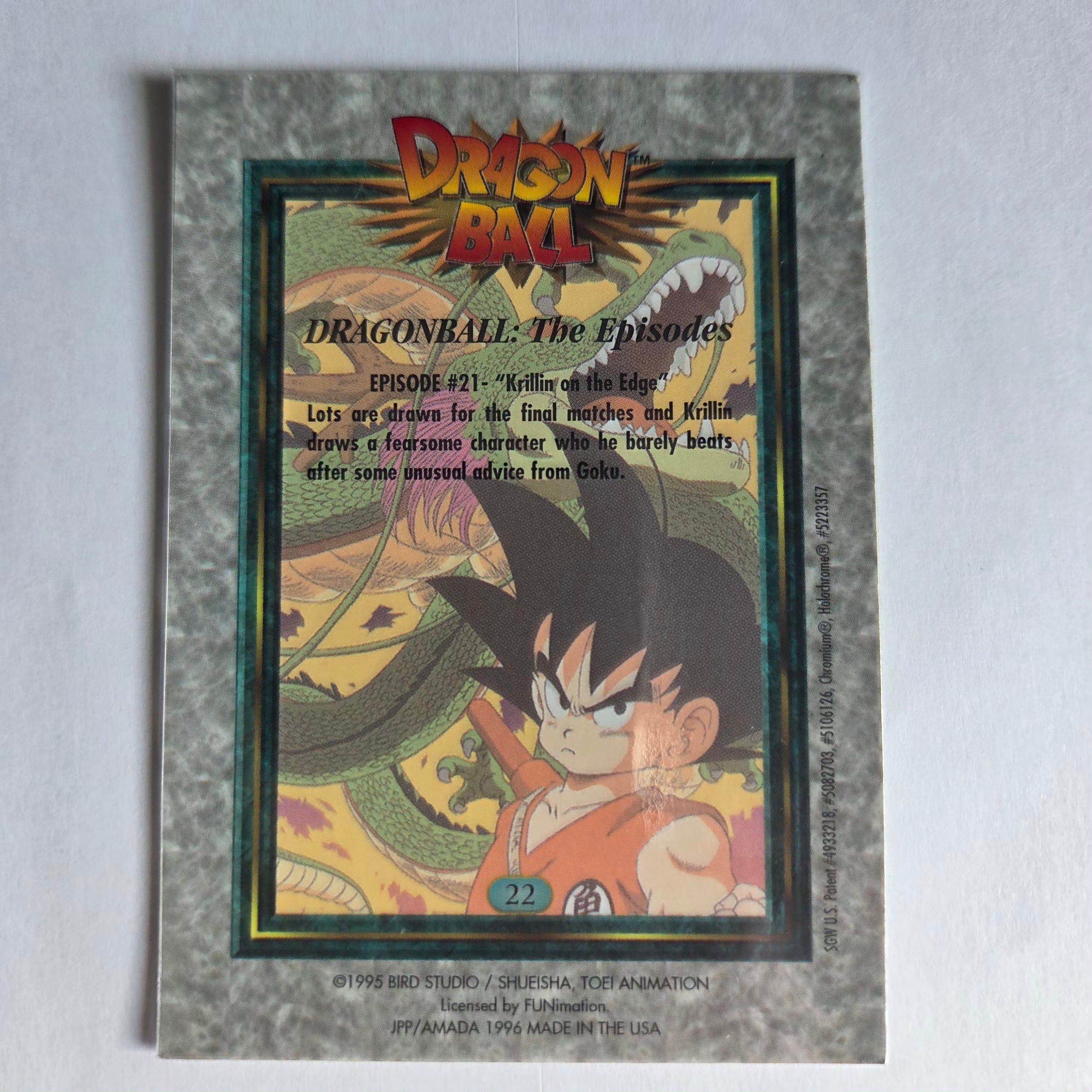 Dragon Ball - Carte Chromium Dragon Ball (US) - 22