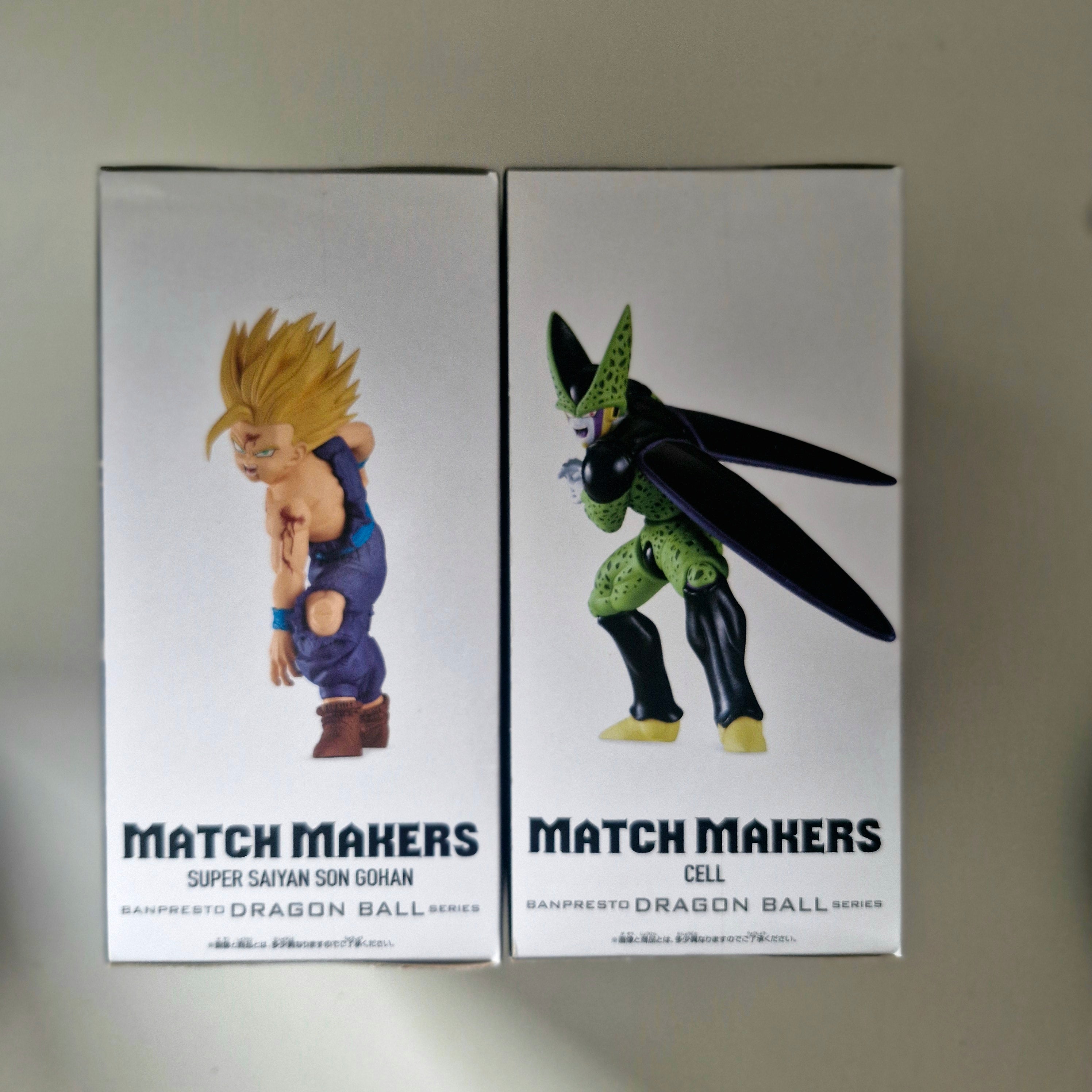 Dragon Ball Figurine Lot de 2 Match Makers Cell VS Gohan SSJ2