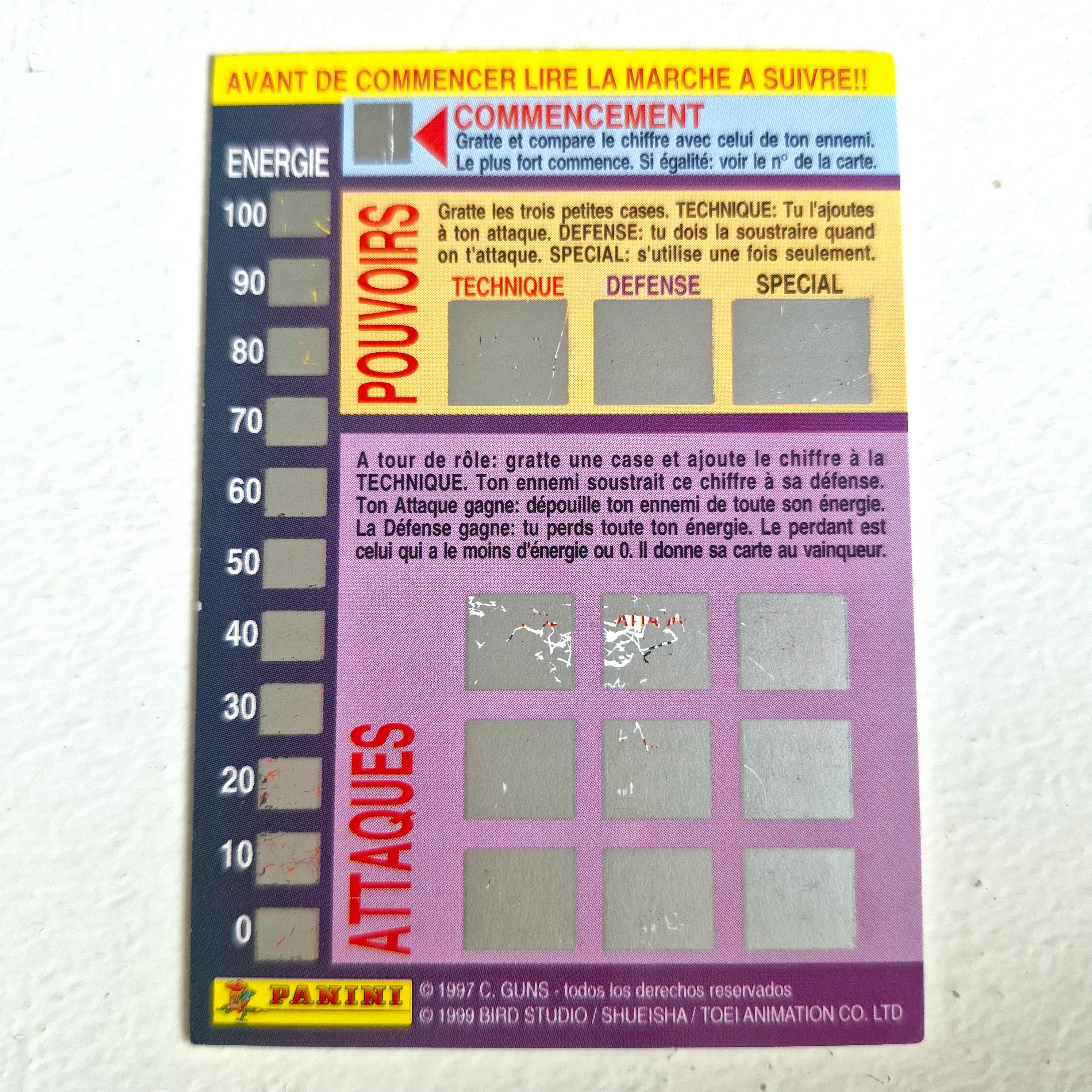 Dragon Ball - Carte Dragon Ball Fighting Cards 061