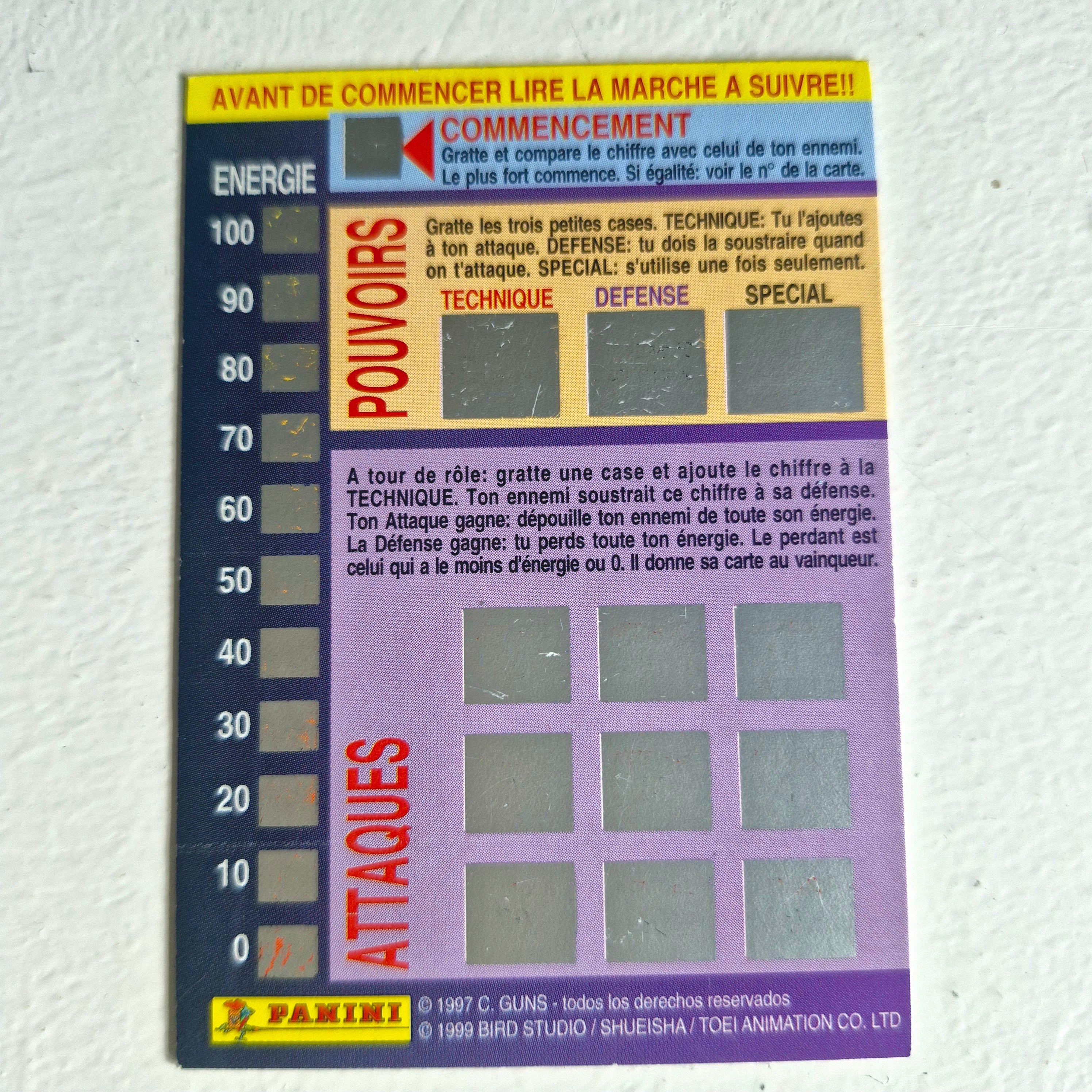 Dragon Ball - Carte Dragon Ball Fighting Cards 080