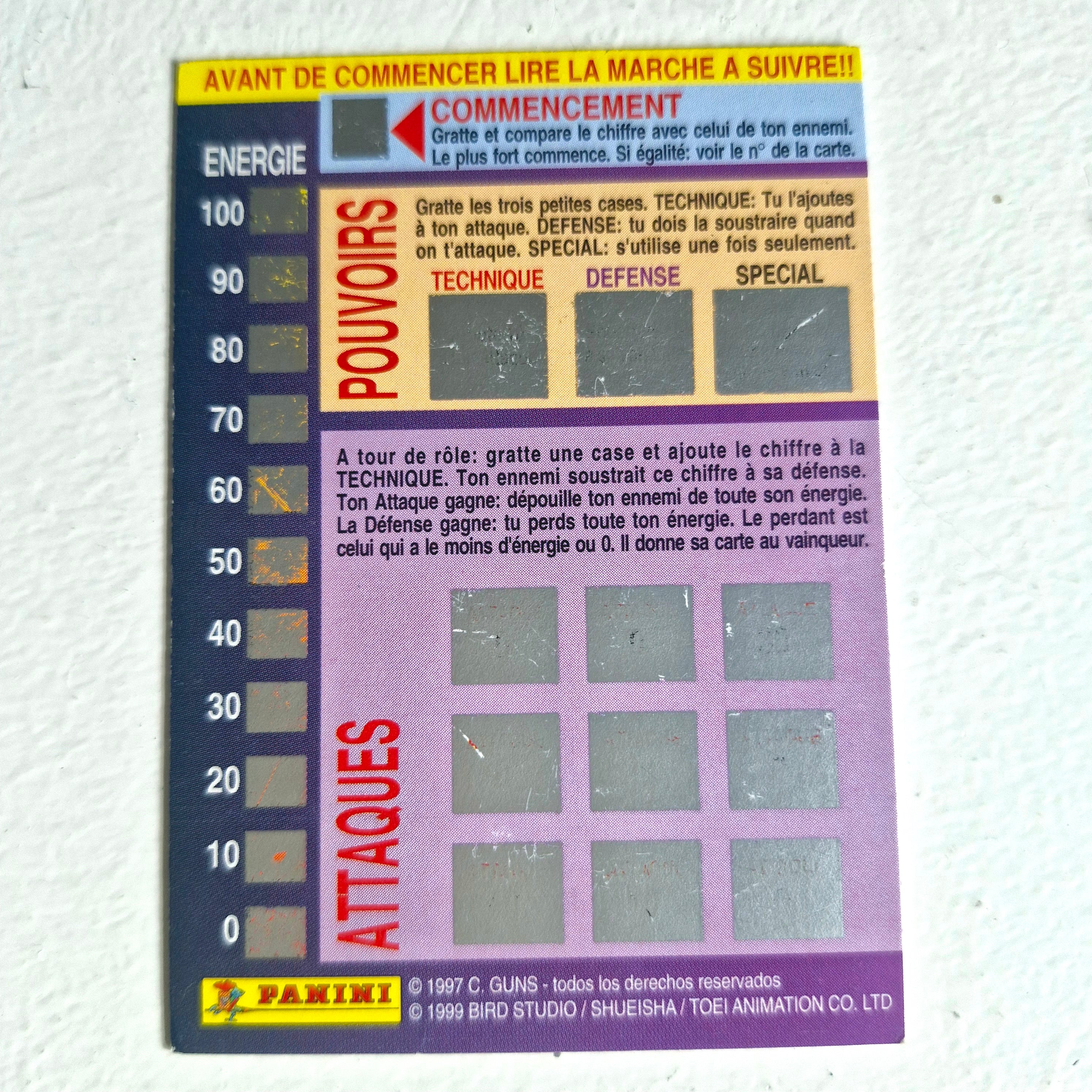 Dragon Ball - Carte Dragon Ball Fighting Cards 083