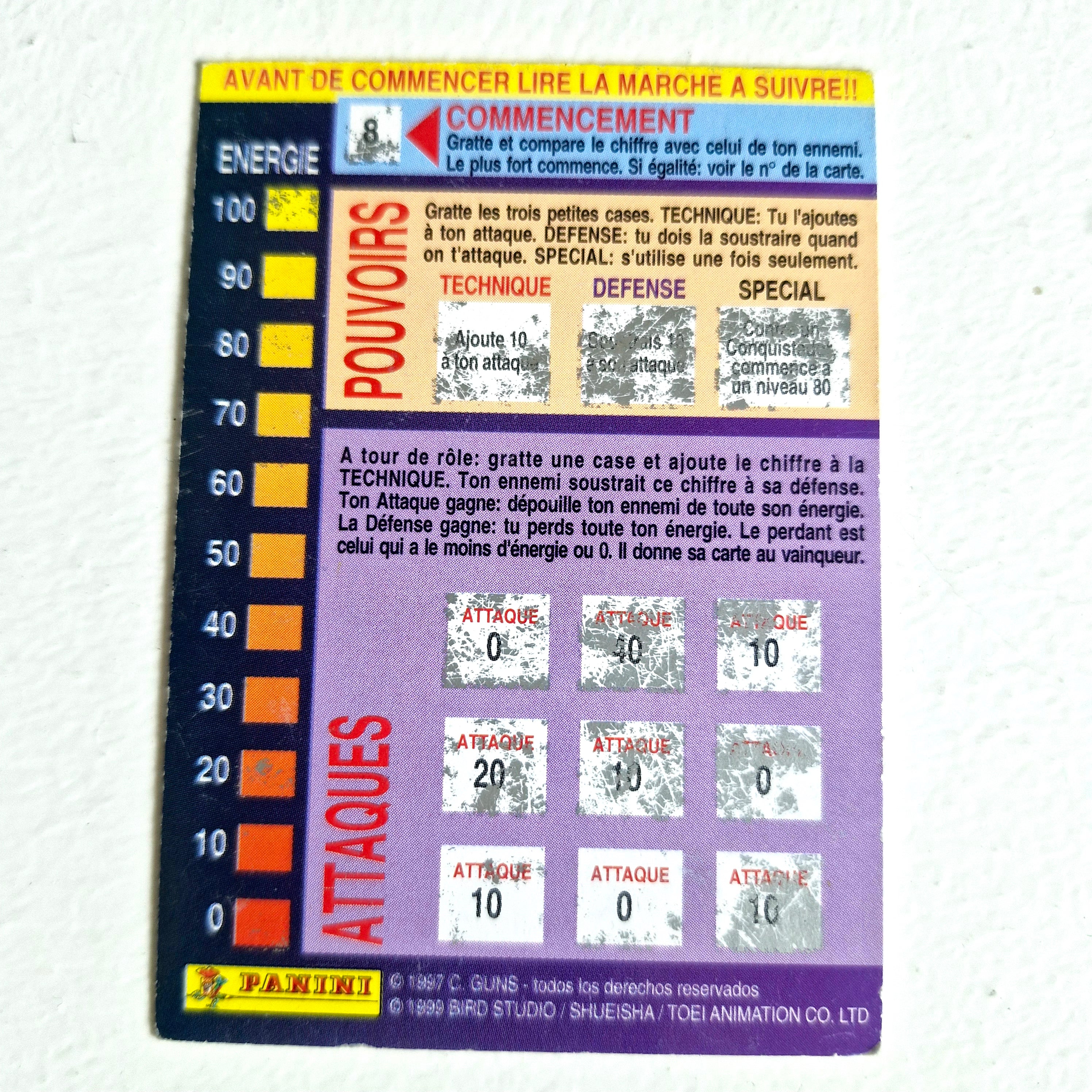 Dragon Ball - Carte Dragon Ball Fighting Cards 019