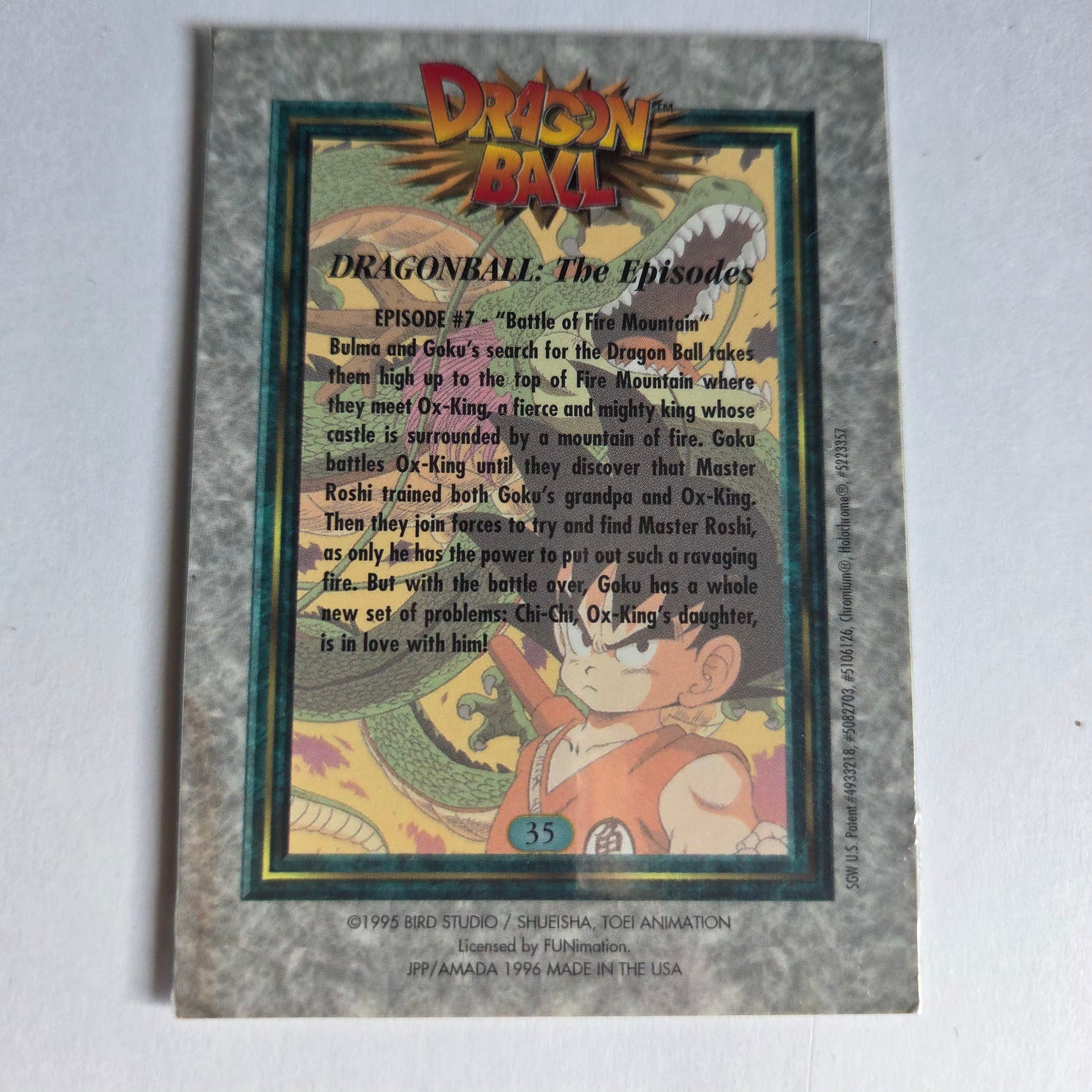 Dragon Ball - Carte Chromium Dragon Ball (US) - 35