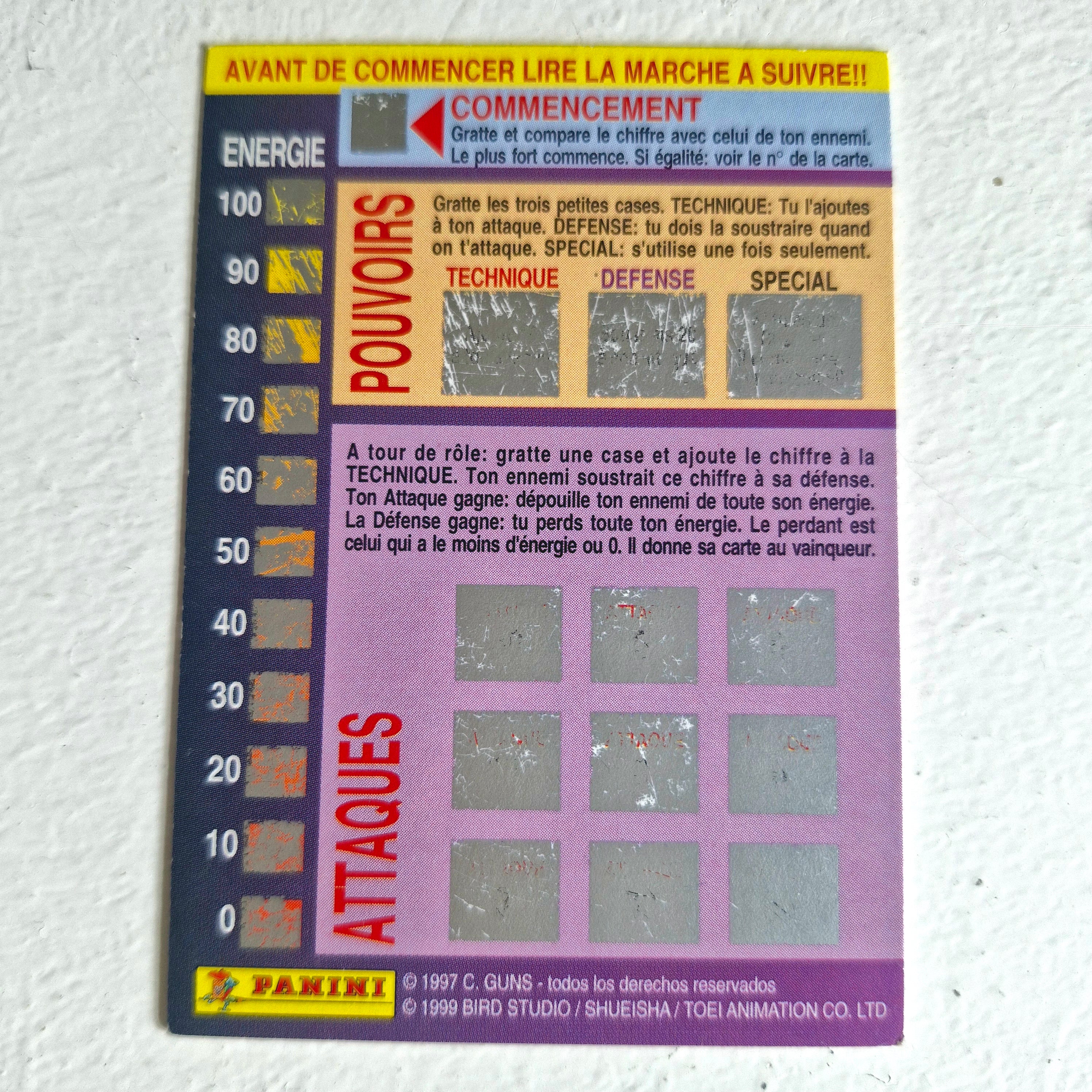 Dragon Ball - Carte Dragon Ball Fighting Cards 097
