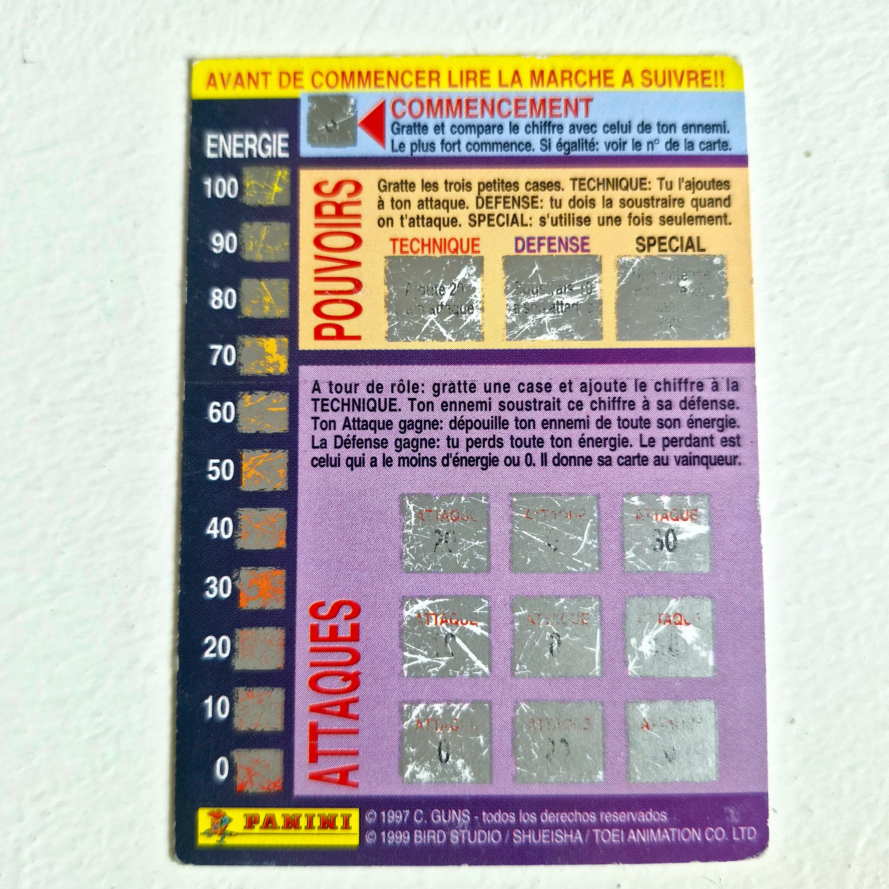 Dragon Ball - Carte Dragon Ball Fighting Cards 022