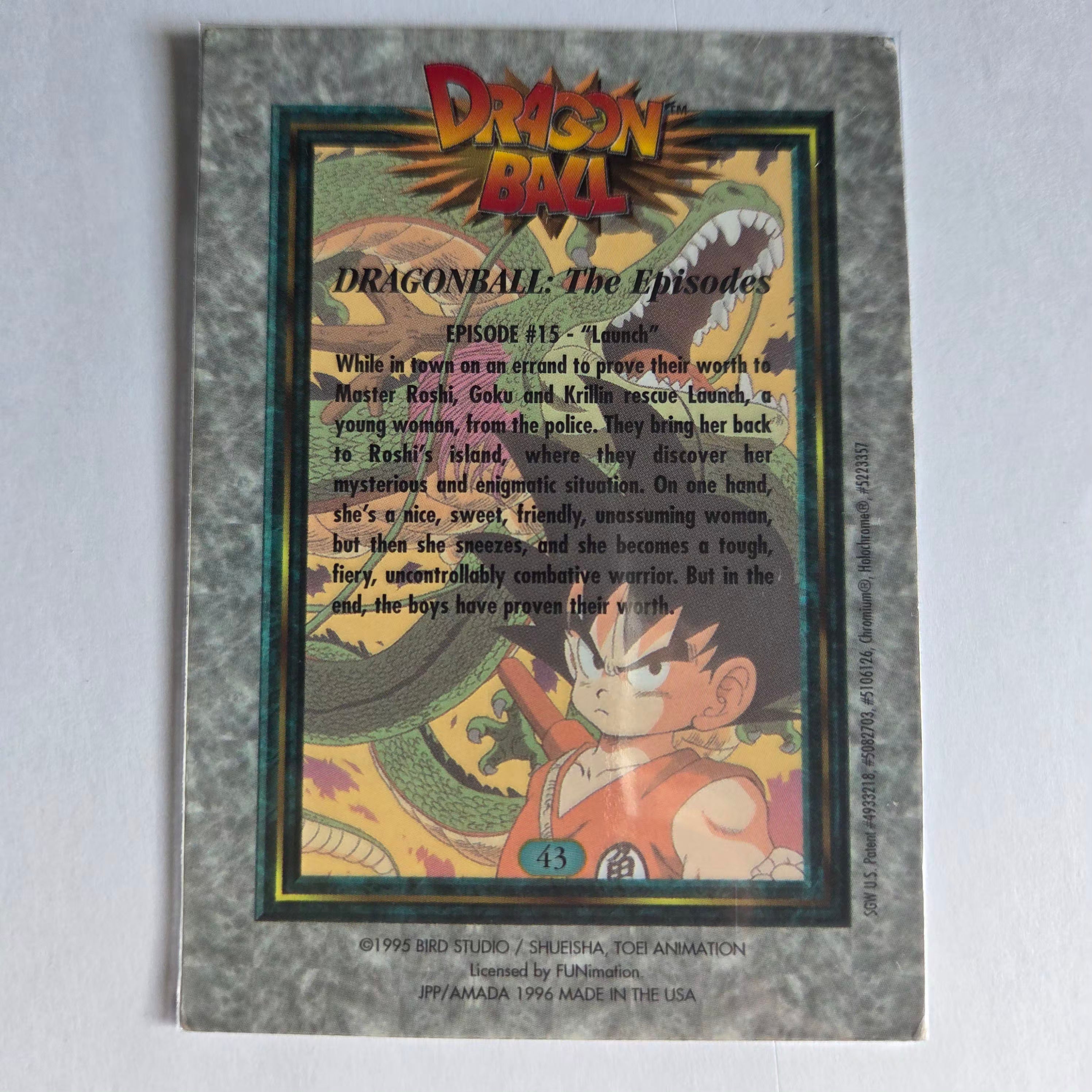 Dragon Ball - Carte Chromium Dragon Ball (US) - 43