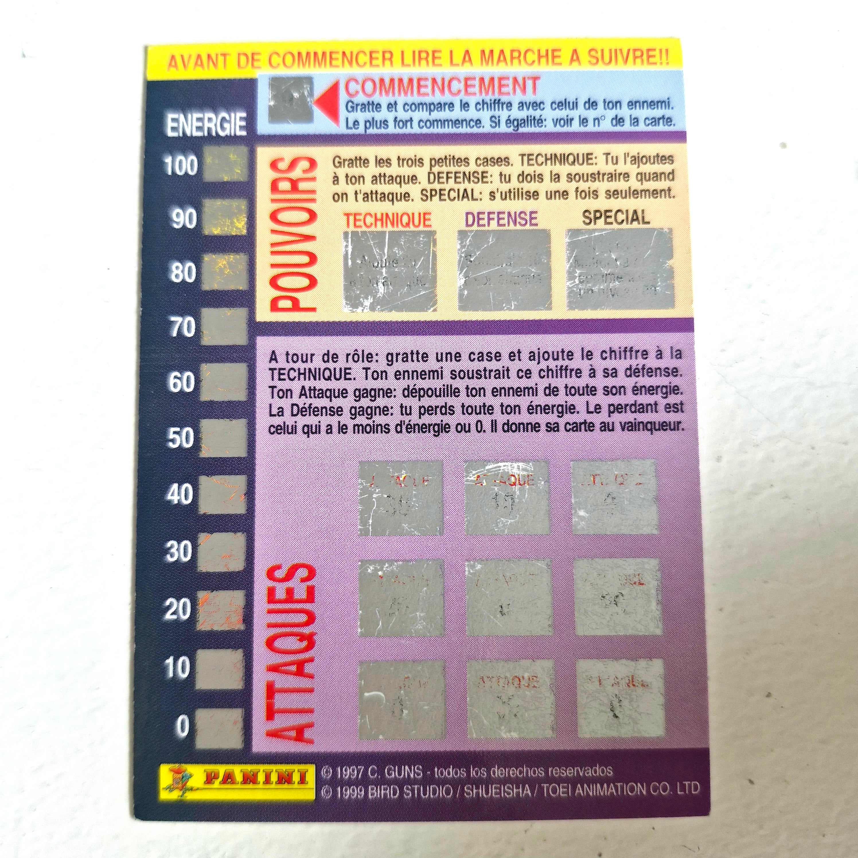 Dragon Ball - Carte Dragon Ball Fighting Cards 057