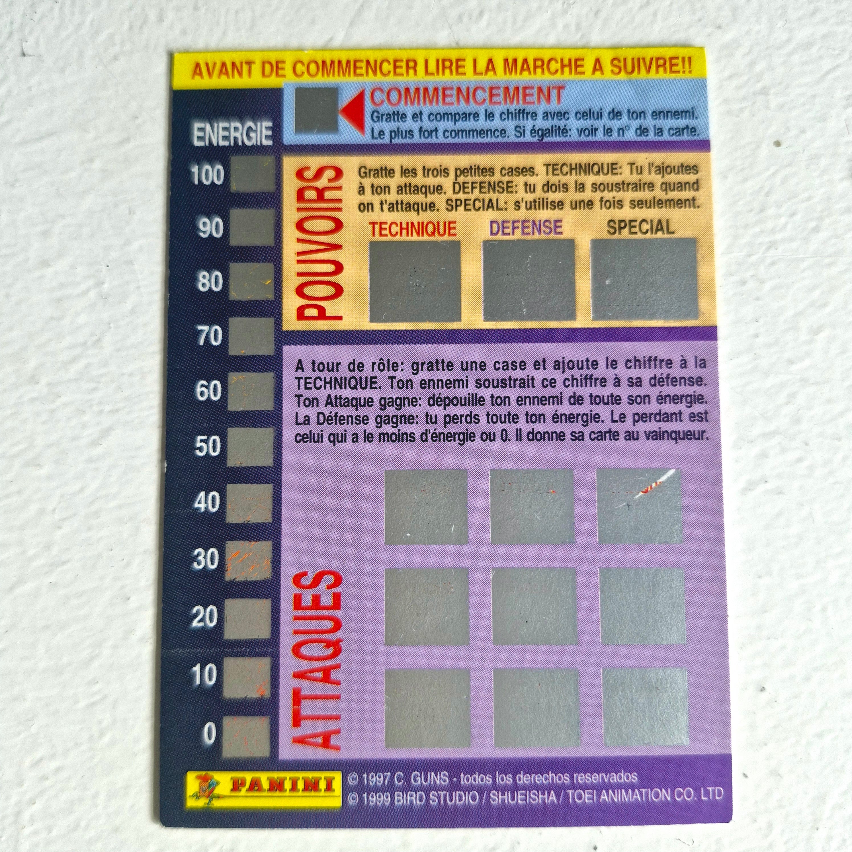 Dragon Ball - Carte Dragon Ball Fighting Cards 079